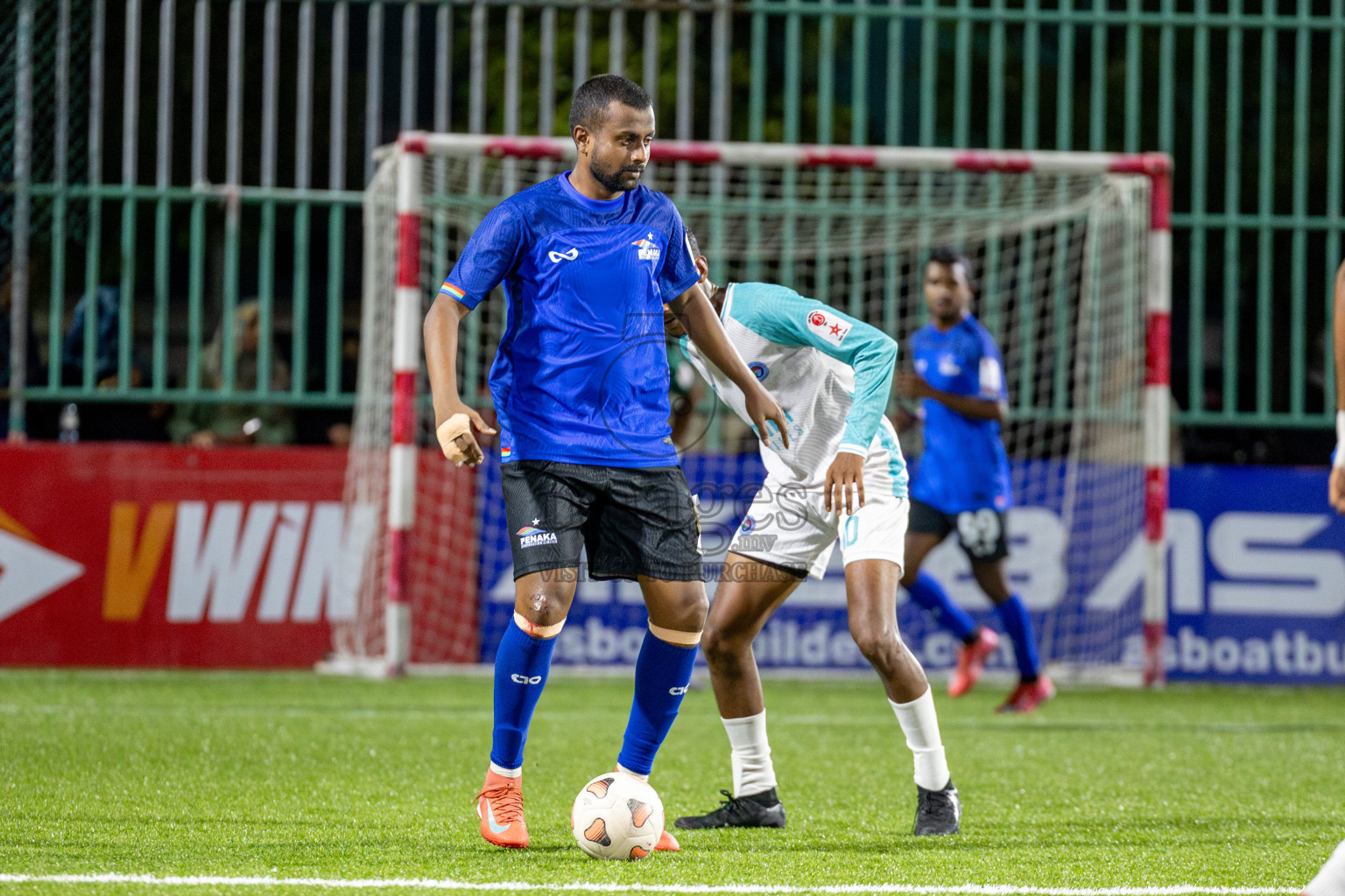 Fenaka vs Police Club in Day 14 of Club Maldives Cup 2025 was held in Rehendhi Futsal Ground, Hulhumale', Maldives on Tuesday, 14th October 2025. Photos: Ismail Thoriq / images.mv