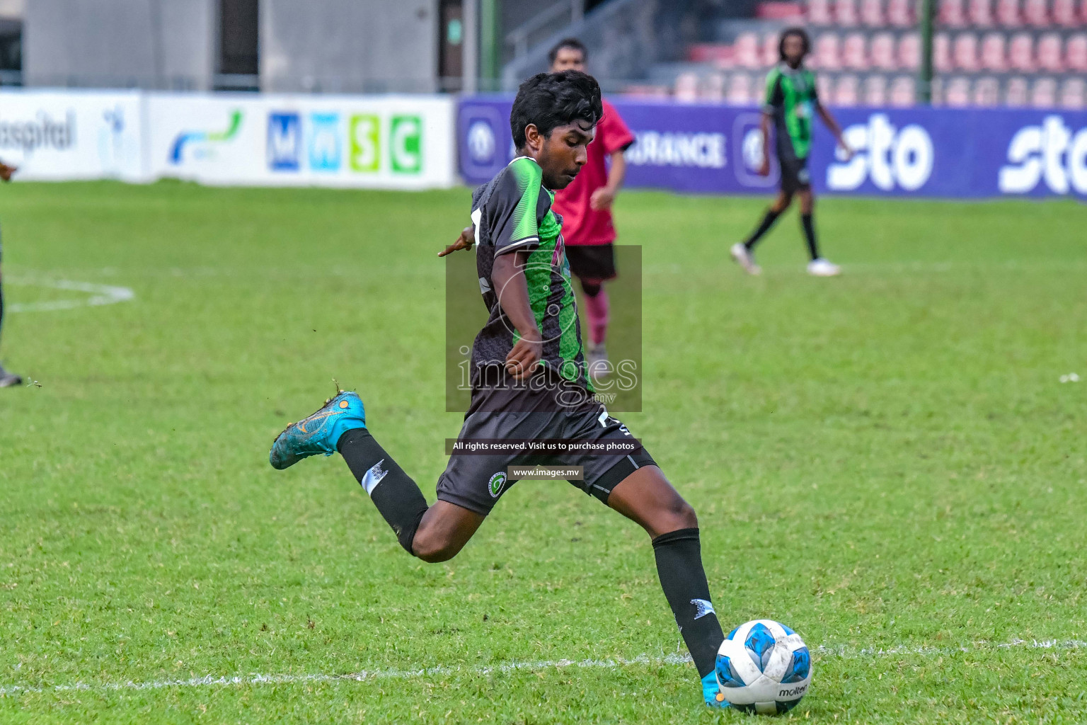 JJ Sports Club vs Capital City Sports Club  in the 2nd Division 2022 on 30thJuly 2022, held in National Football Stadium, Male', Maldives Photos: Nausham Waheed / Images.mv