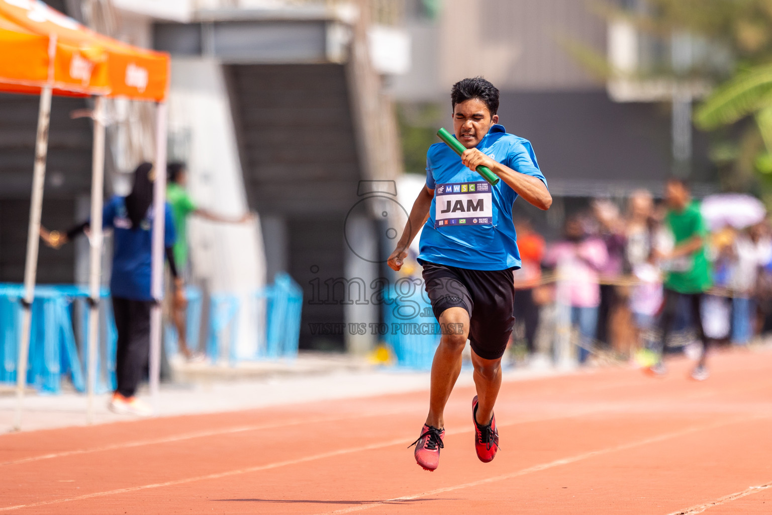 Day 5 of MWSC Interschool Athletics Championships 2024 held in Hulhumale Running Track, Hulhumale, Maldives on Wednesday, 13th November 2024. Photos by: Raif Yoosuf / Images.mv