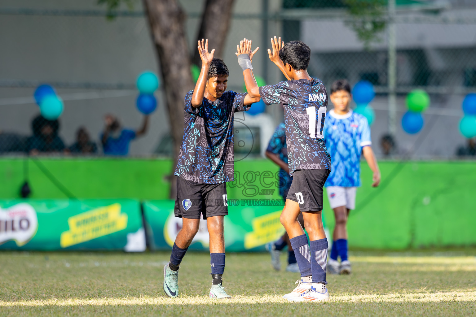 Day 4 of MILO Academy Championship 2024 (U-14) was held in Henveyru Stadium, Male', Maldives on Sunday, 3rd November 2024. Photos: Ismail Thoriq / Images.mv