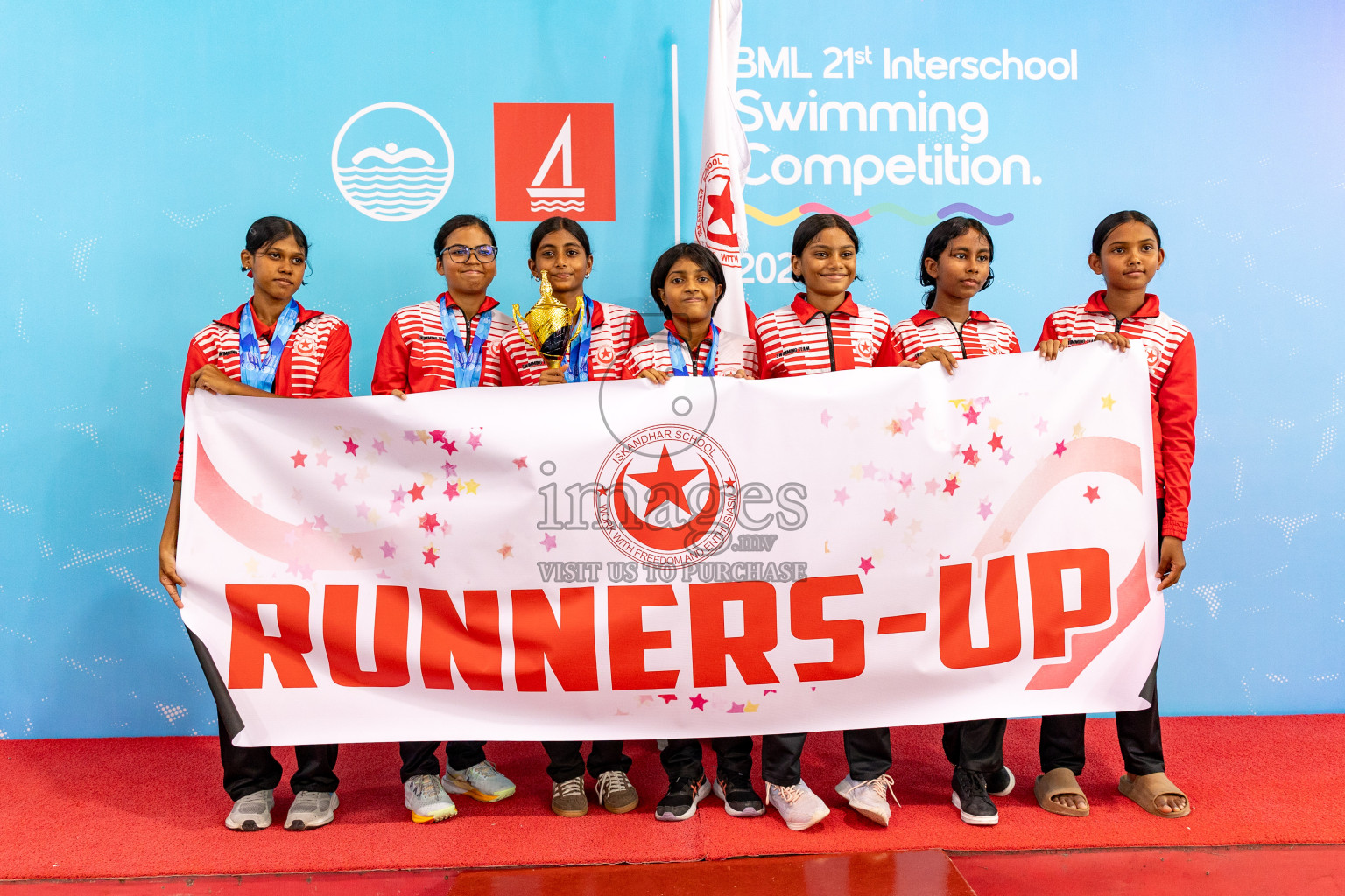 Closing Ceremony of BML 21st Interschool Swimming Competition 2025 .was held in Hulhumale' Swimming Pool, Hulhumale', Maldives on Saturday, 18th October 2025. 
Photos: Hassan Simah / images.mv