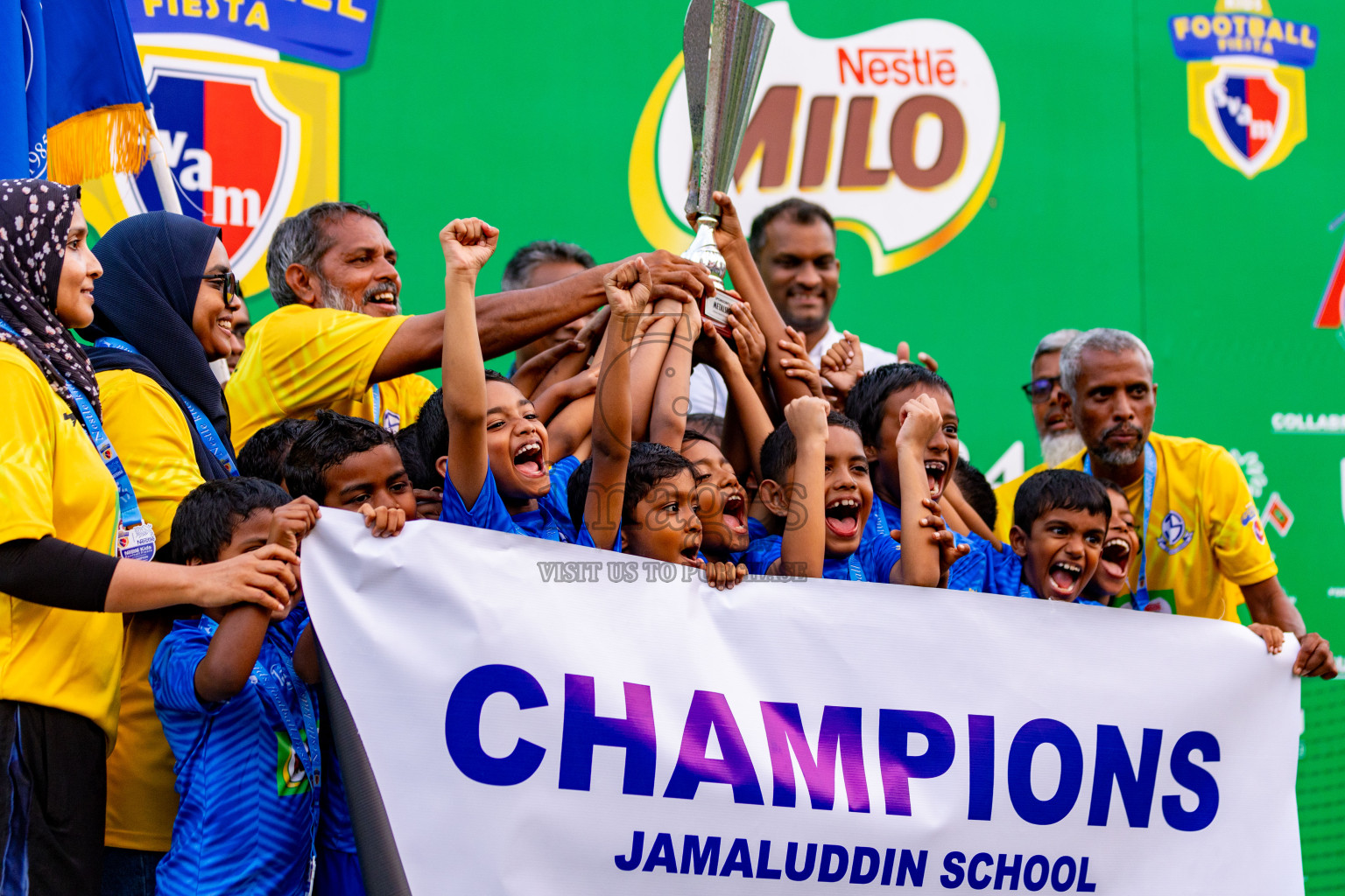 Day 2 of MILO Kids Football Fiesta was held at National Stadium in Male', Maldives on Saturday, 24th February 2024.