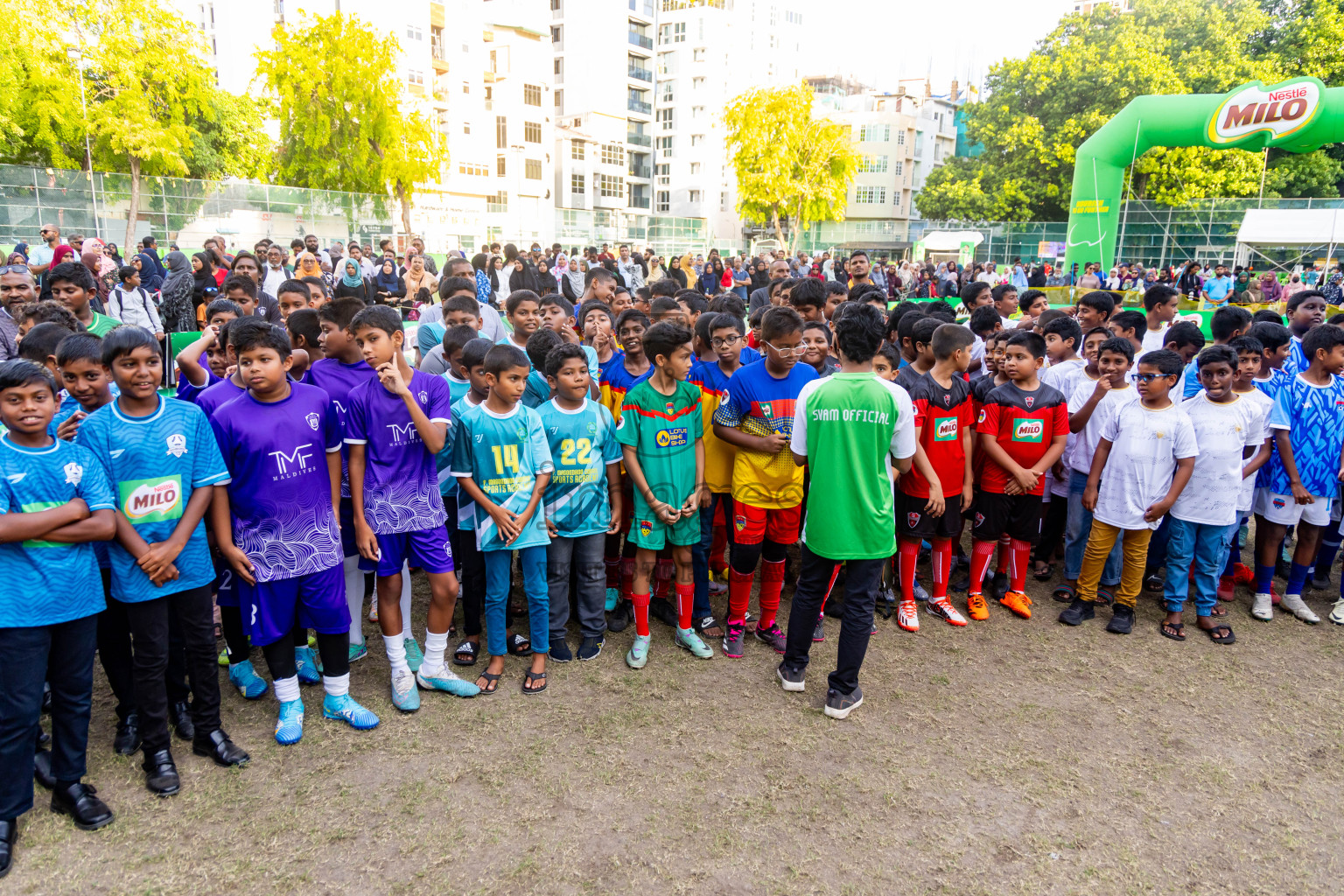 Day 4 of MILO Academy Championship 2024 - U12 was held at Henveiru Grounds in Male', Maldives on Sunday, 7th July 2024. Photos: Nausham Waheed / images.mv