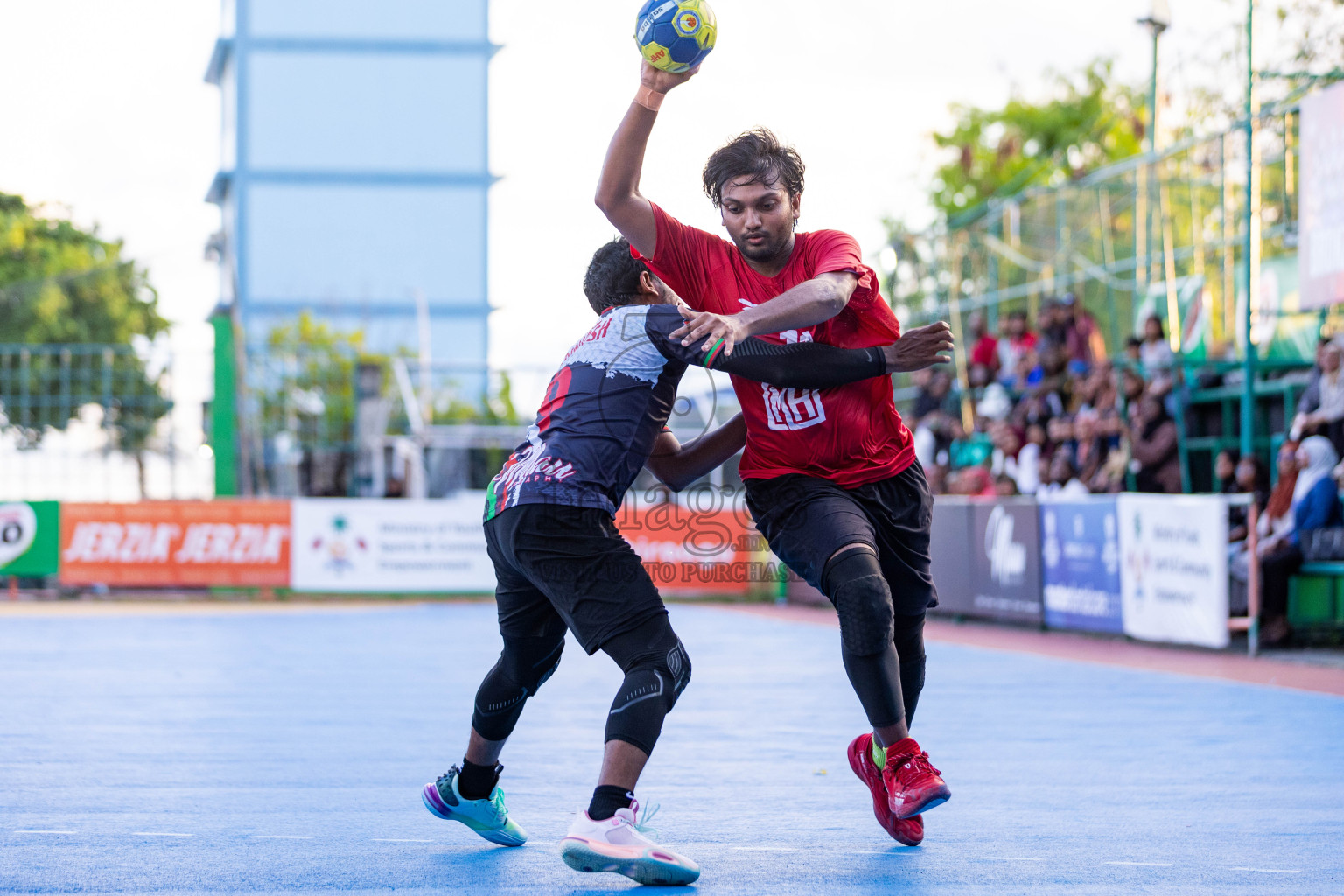 Day 8 of 10th National Handball Tournament 2023, held in Handball ground, Male', Maldives on Tuesday, 5th December 2023 Photos: Nausham Waheed/ Images.mv