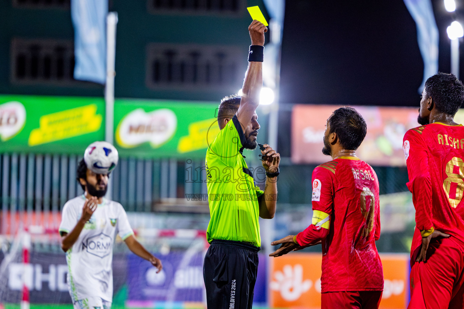 Maldivian vs Club WAMCO in Quarter Finals of Club Maldives Cup 2024 held in Rehendi Futsal Ground, Hulhumale', Maldives on Wednesday, 9th October 2024. Photos: Nausham Waheed / images.mv