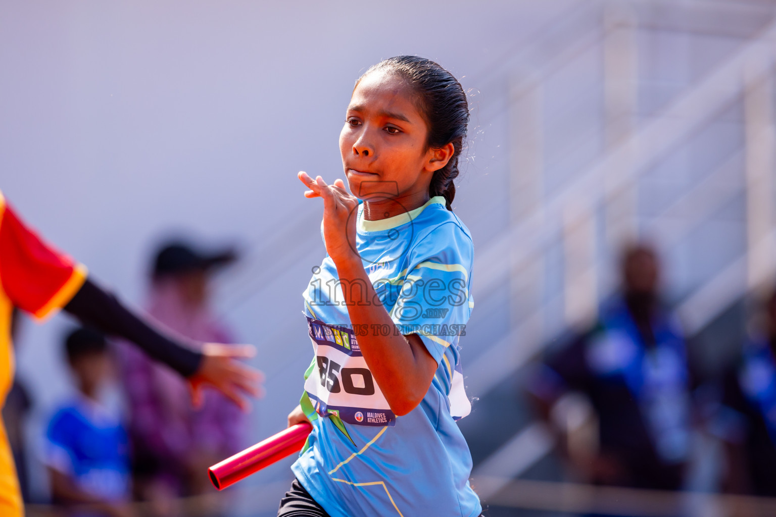 Day 6 of MWSC Interschool Athletics Championships 2024 held in Hulhumale Running Track, Hulhumale, Maldives on Thursday, 14th November 2024. Photos by: Nausham Waheed / Images.mv