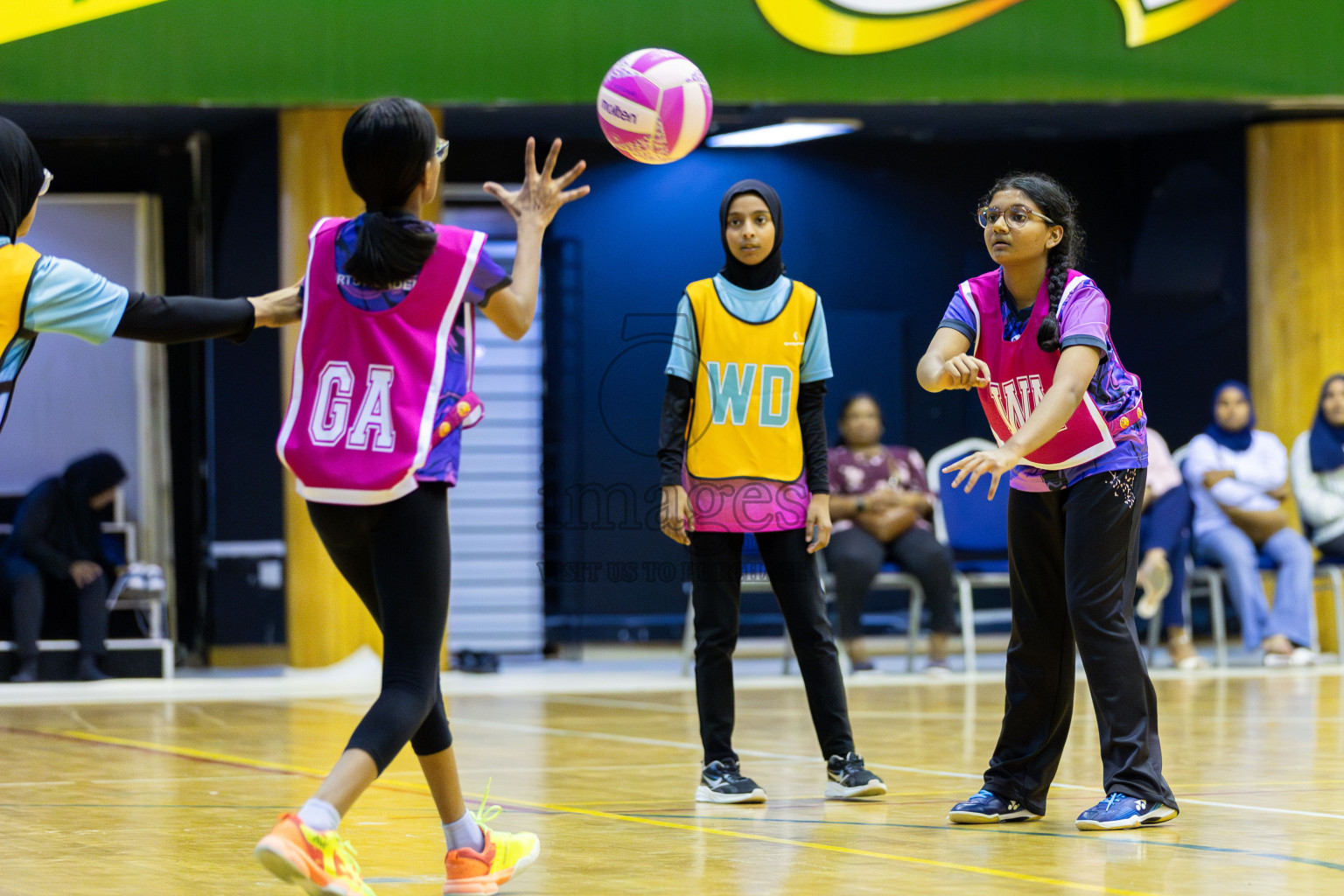 Netkids B vs N Sports academy B (U13) in Day 1 of 3rd Junior Championship - Netball association of Maldives, held at Social Center on 19th January 2025 . Photos by Shuu Abdul Sattar / Images.mv