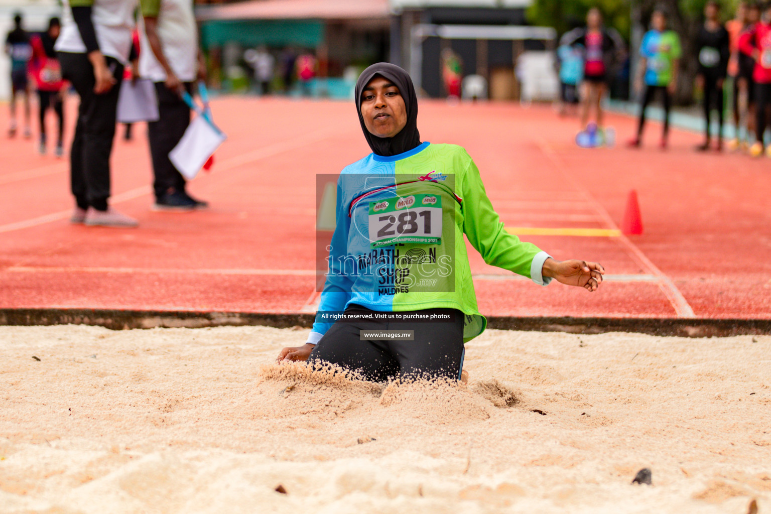 Day 2 of National Athletics Championship 2023 was held in Ekuveni Track at Male', Maldives on Friday, 24th November 2023. Photos: Hassan Simah / images.mv