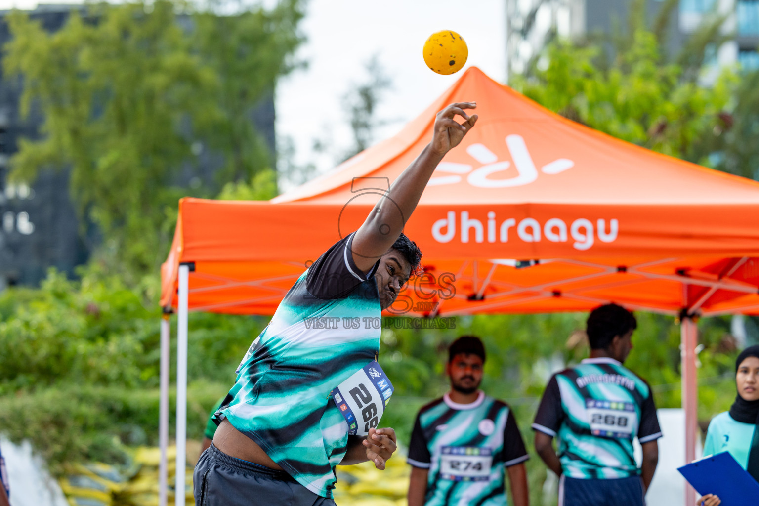 Day 2 of MWSC Interschool Athletics Championships 2024 held in Hulhumale Running Track, Hulhumale, Maldives on Sunday, 10th November 2024. 
Photos by: Hassan Simah / Images.mv