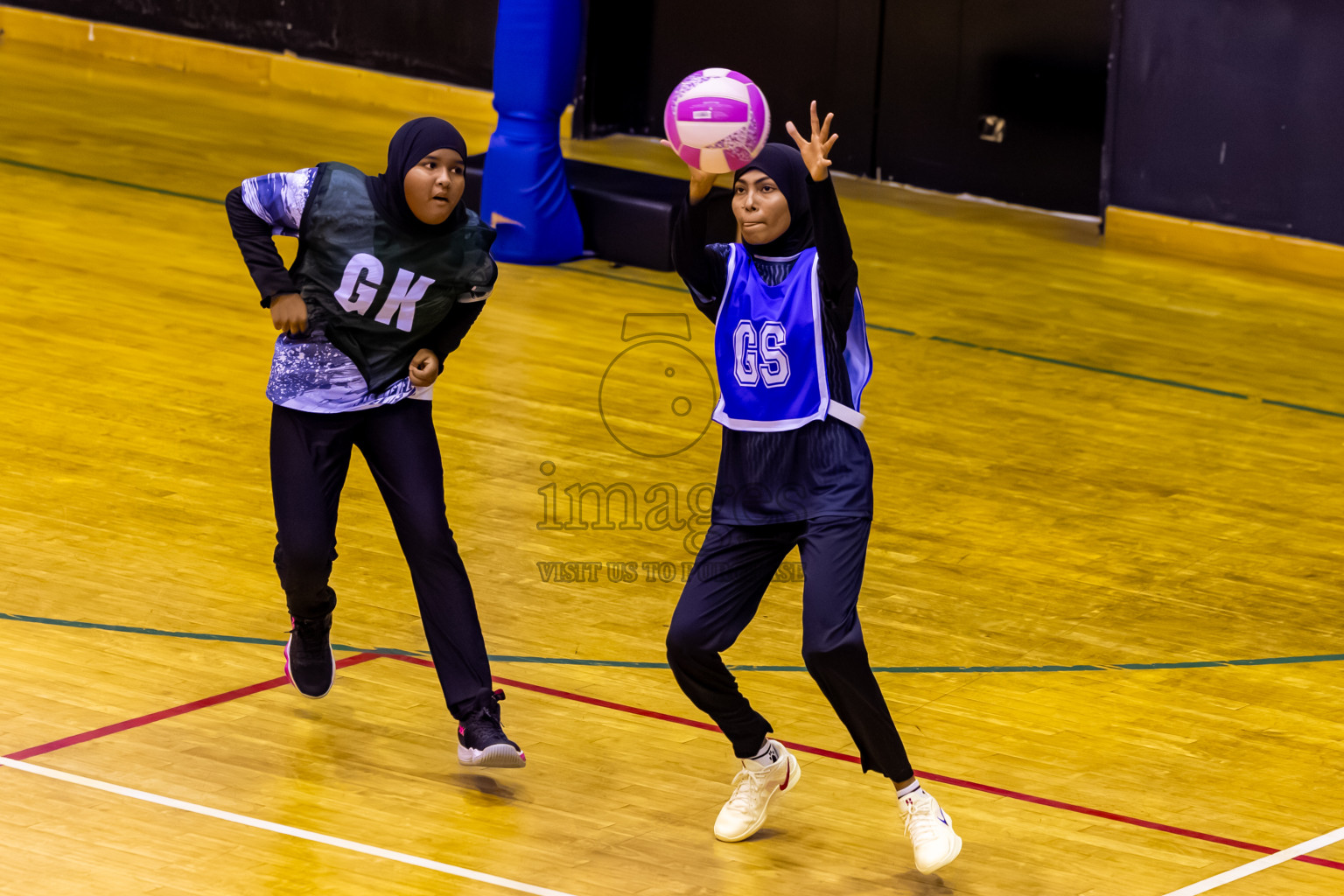 SC Skylark vs SC Shining Star in Day 7 of 24th Milo Netball Association Championship was held in Social Center at Male', Maldives on Sunday, 7th September 2025. Photos: Nausham Waheed / images.mv
