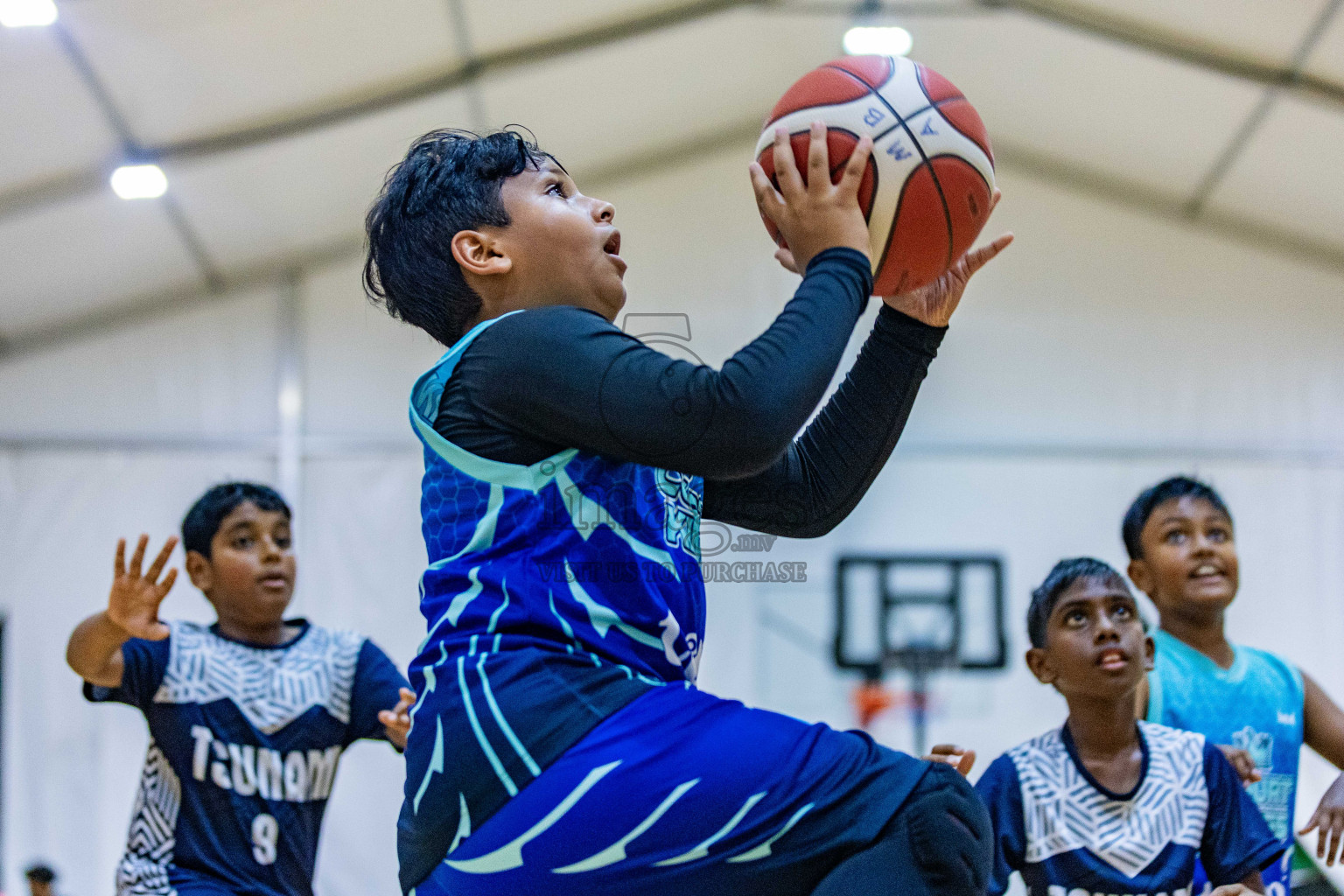 Day 3 of Milo 5 x 5 Junior Challenge 2025 - Basketball tournament held in Basketball Training Center, Male', Maldives on Saturday, 11th October 2025. Photos by: Nausham Waheed, Areef Adam / Images.mv