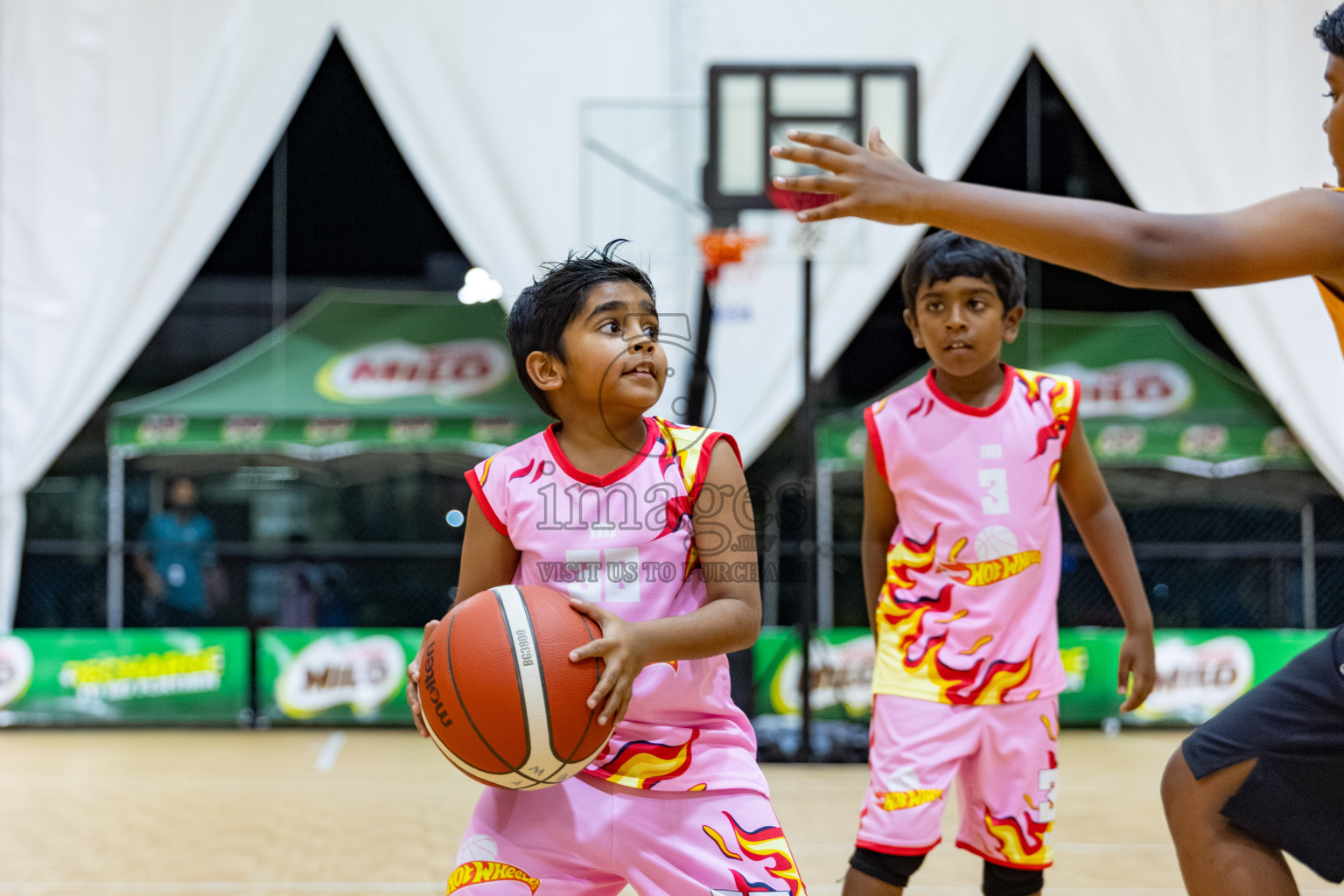 Milo 5 x 5 Junior Challenge 2025 - Basketball tournament held in Basketball Training Center, Male', Maldives on Thursday, 09th October 2025. 
Photo by: Hassan Simah / Images.mv