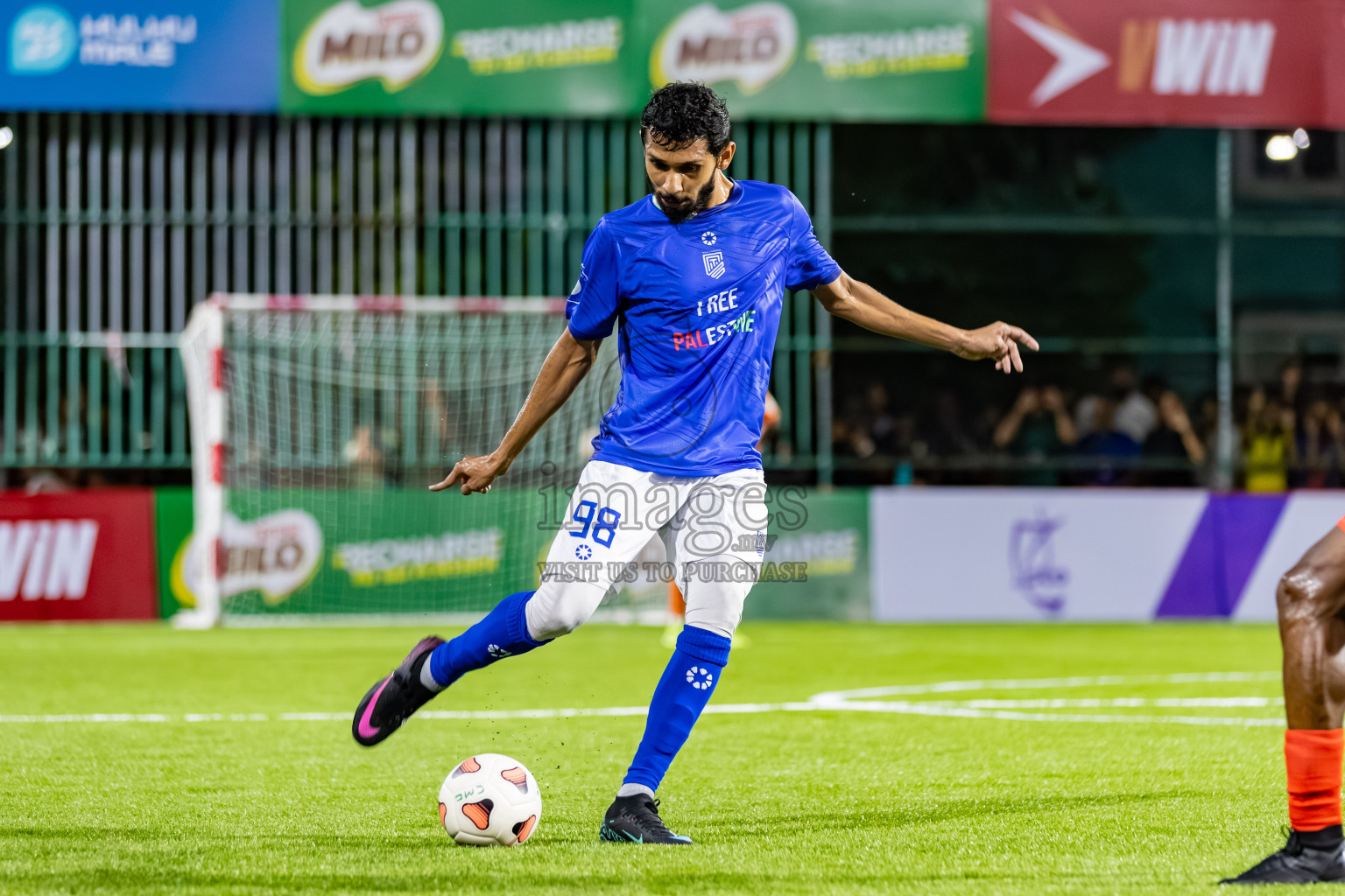 Team Naivaadhoo vs Club Combination in Day 1 of Kings Cup of Club Maldives Cup 2025 held in Rehendi Futsal Ground, Hulhumale', Maldives on Saturday, 30th August 2025. Photos: Areef / images.mv