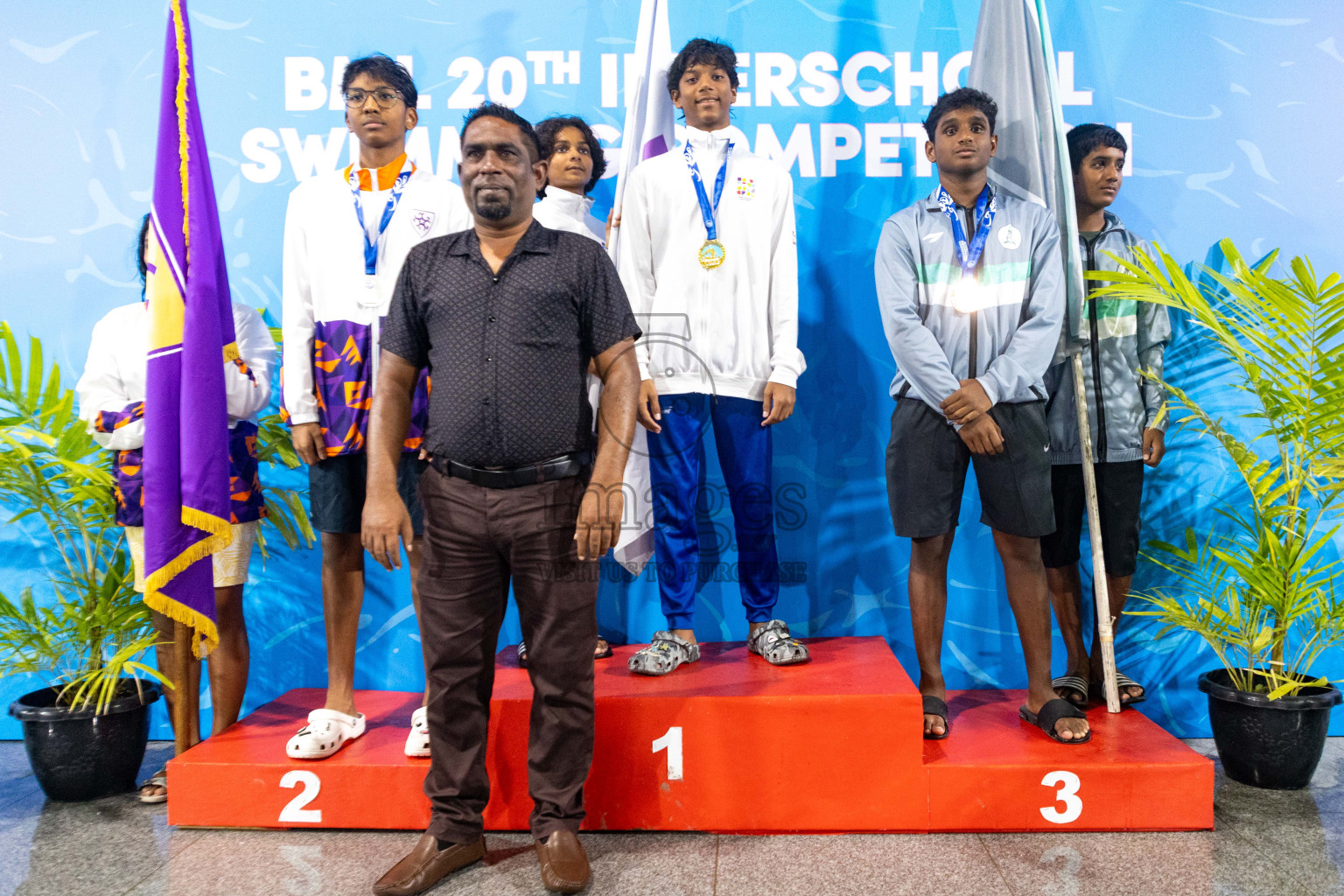 Day 4 of 20th Inter-school Swimming Competition 2024 held in Hulhumale', Maldives on Tuesday, 15th October 2024. Photos: Ismail Thoriq / images.mv