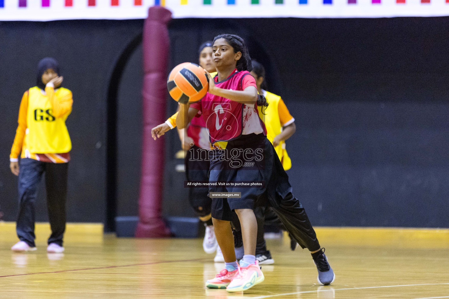 Day2 of 24th Interschool Netball Tournament 2023 was held in Social Center, Male', Maldives on 28th October 2023. Photos: Nausham Waheed / images.mv