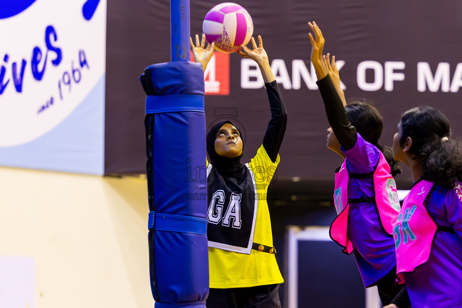 KYRC vs Invicto SC in Day 1 of 24th Milo Netball Association Championship held in Social Center at Male', Maldives on Monday, 1st September 2025. Photos: Nausham Waheed / images.mv