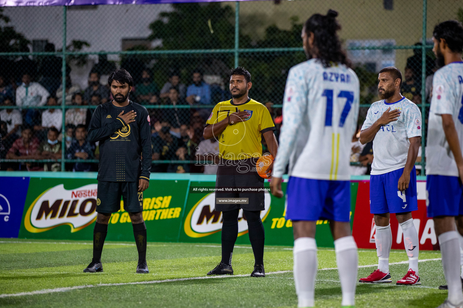 Prison Club vs MACL in the Quarter Finals of Club Maldives 2021 held at Hulhumale;, on 12th December 2021 Photos: Ismail Thoriq / images.mv