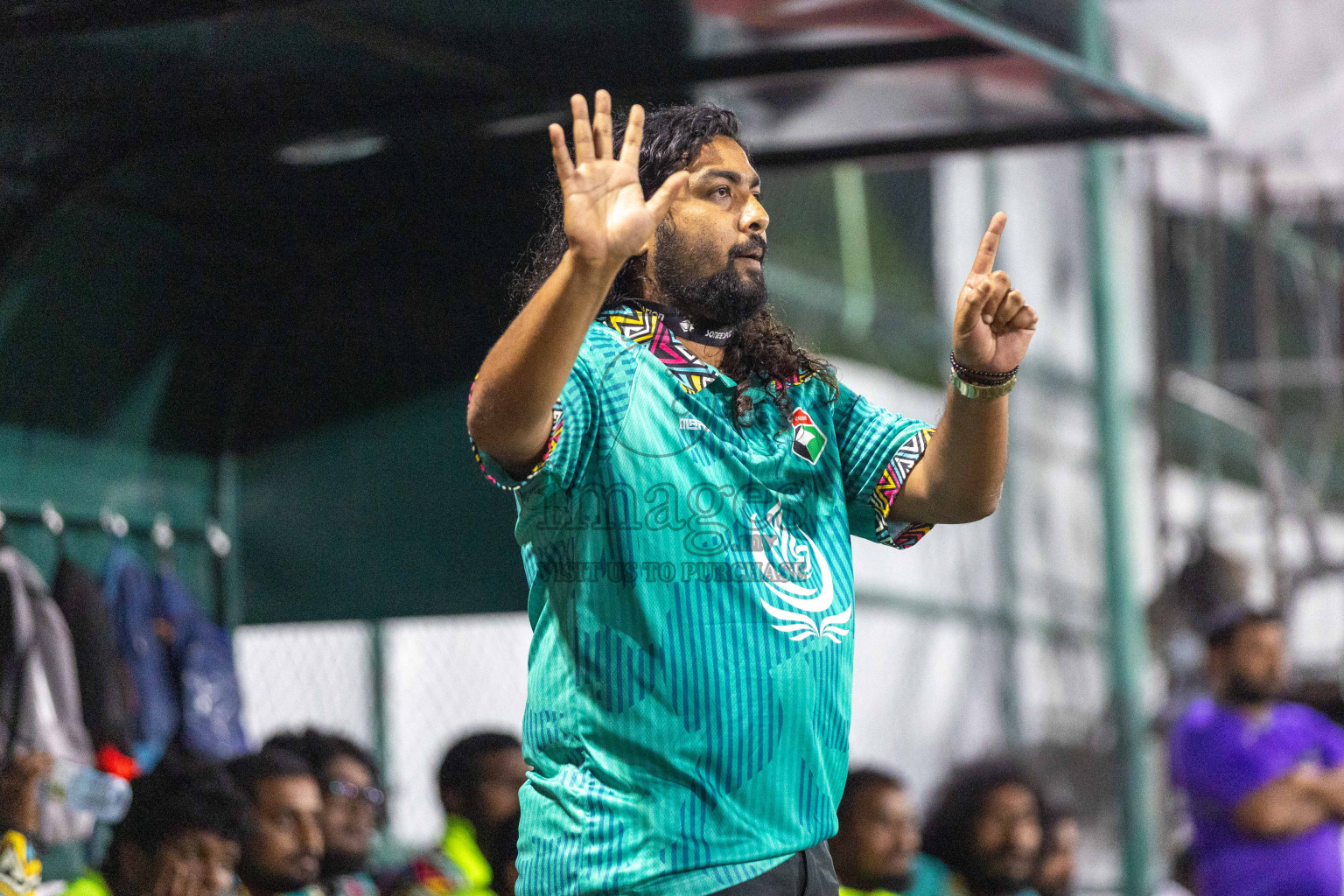 Th Hirilandhoo vs Th Madifushi in Day 15 of Golden Futsal Challenge 2024 was held on Monday, 29th January 2024, in Hulhumale', Maldives Photos: Nausham Waheed / images.mv