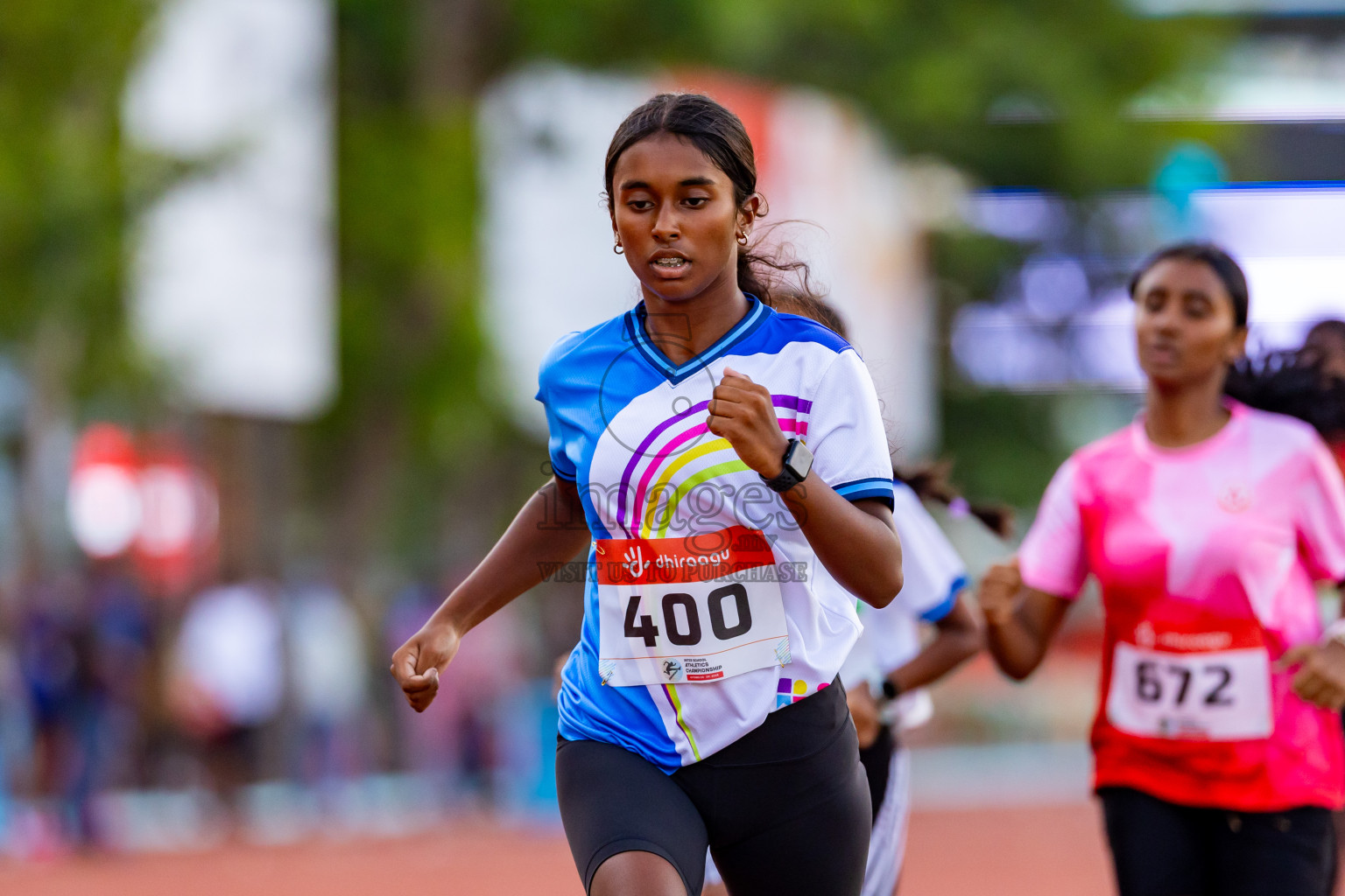 Day 4 of Inter-school Athletics Championship 2025 held in Ekuveni Synthetic Track, Male', Maldives on Thursday, 09th October 2025. Photos by: Nausham Waheed / Images.mv