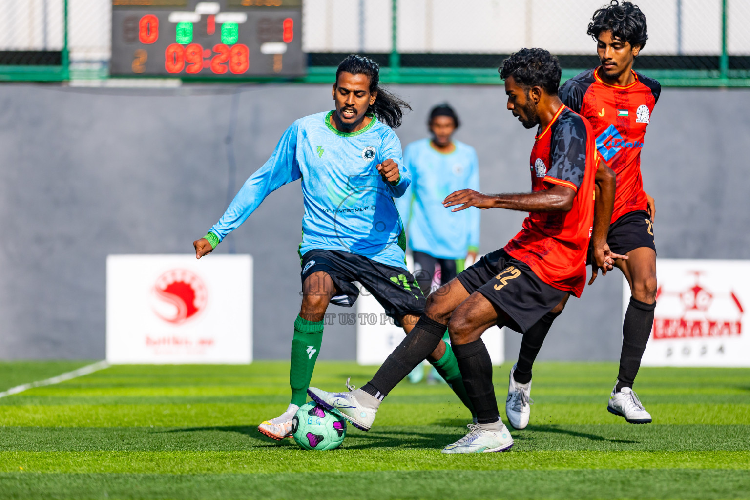 Baakee Sports Club vs BG Sports Club in Day 5 of BG Futsal Challenge 2024 was held on Saturday, 16th March 2024, in Male', Maldives Photos: Nausham Waheed / images.mv