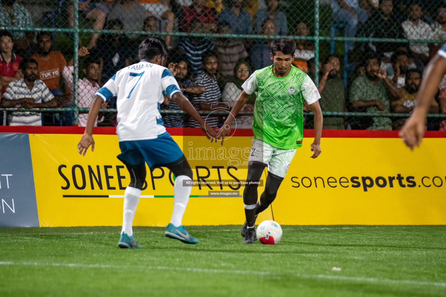 Club AVSEC vs TEAM DJA in Club Maldives Cup 2022 was held in Hulhumale', Maldives on Sunday, 9th October 2022. Photos: Hassan Simah / images.mv