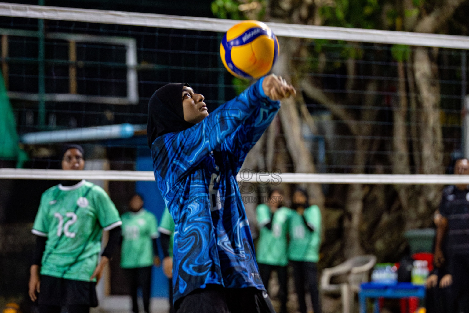 U19 Male and Atoll Girl's Finals in Day 9 of Interschool Volleyball Tournament 2024 was held in ABC Court at Male', Maldives on Saturday, 30th November 2024. Photos: Hassan Simah / images.mv