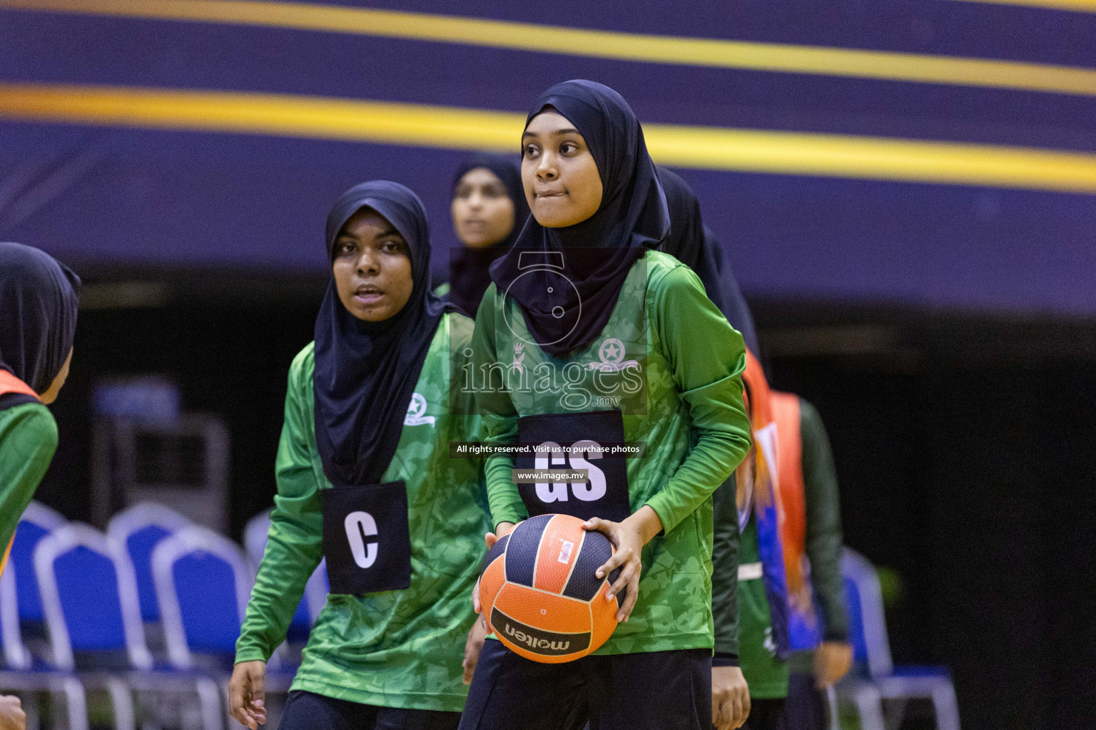 Day7 of 24th Interschool Netball Tournament 2023 was held in Social Center, Male', Maldives on 2nd November 2023. Photos: Nausham Waheed / images.mv