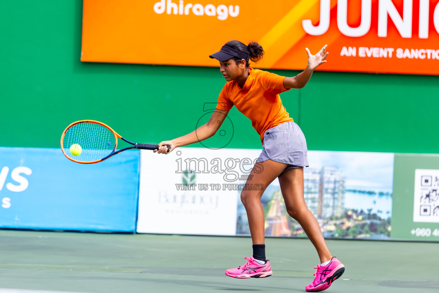 Day 5 of ATF Maldives Junior Open Tennis was held in Male' Tennis Court, Male', Maldives on Monday, 16th December 2024. Photos: Nausham Waheed/ images.mv