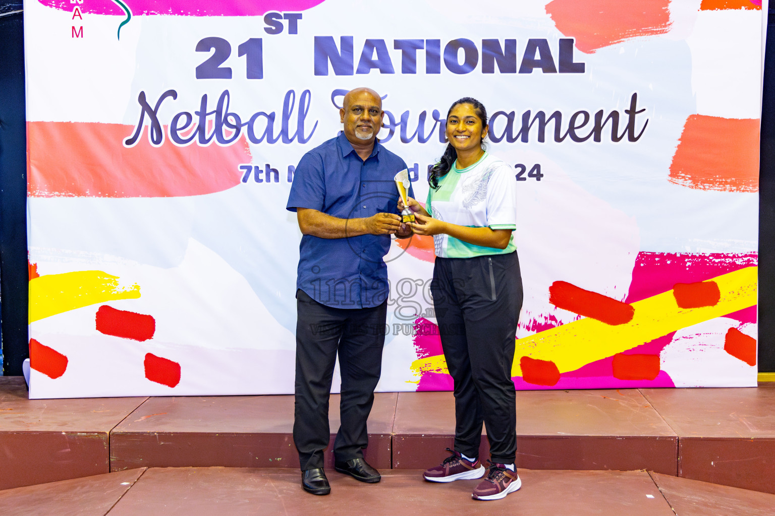 Club Matrix vs Club Green Streets in Final of 21st National Netball Tournament was held in Social Canter at Male', Maldives on Wednesday, 22nd May 2024. Photos: Nausham Waheed / images.mv