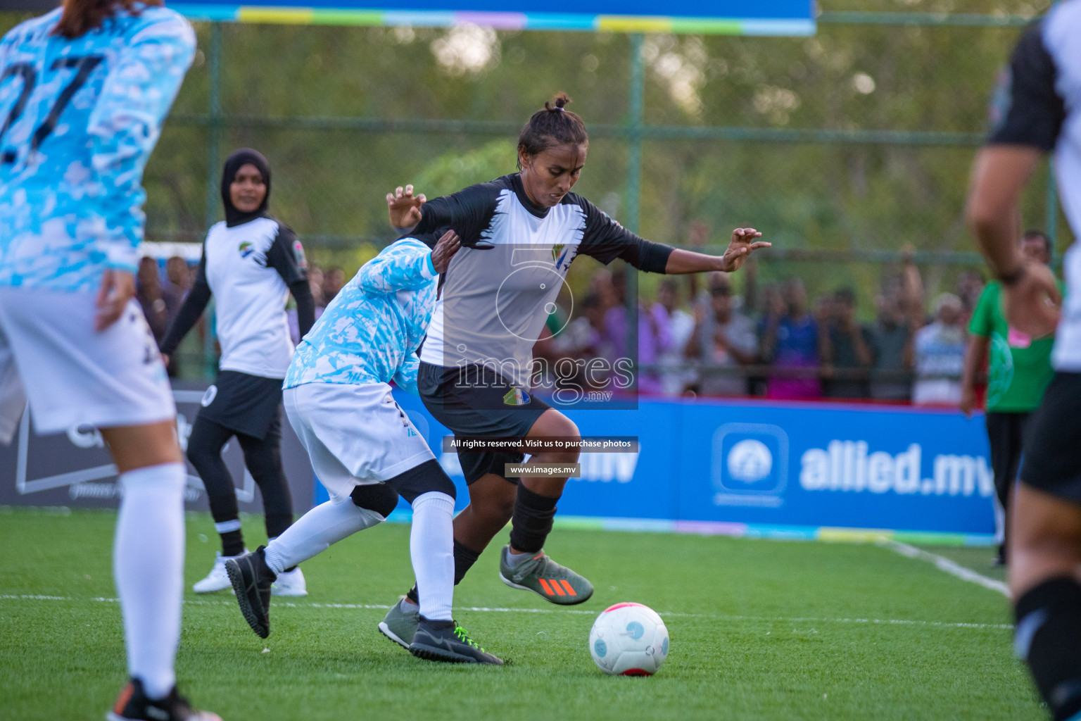 MPL vs DSC in Eighteen Thirty Women's Futsal Fiesta 2022 was held in Hulhumale', Maldives on Monday, 17th October 2022. Photos: Hassan Simah, Mohamed Mahfooz Moosa / images.mv