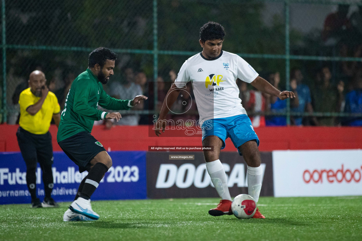 HDh. Finey vs Hdh. Makunudhoo in Day 3 of Golden Futsal Challenge 2023 on 07 February 2023 in Hulhumale, Male, Maldives