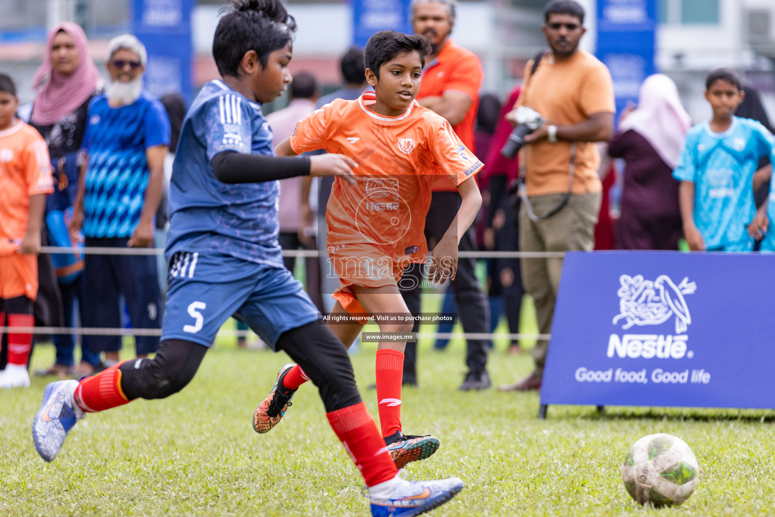 Day 1 of Milo kids football fiesta, held in Henveyru Football Stadium, Male', Maldives on Wednesday, 11th October 2023 Photos: Nausham Waheed/ Images.mv