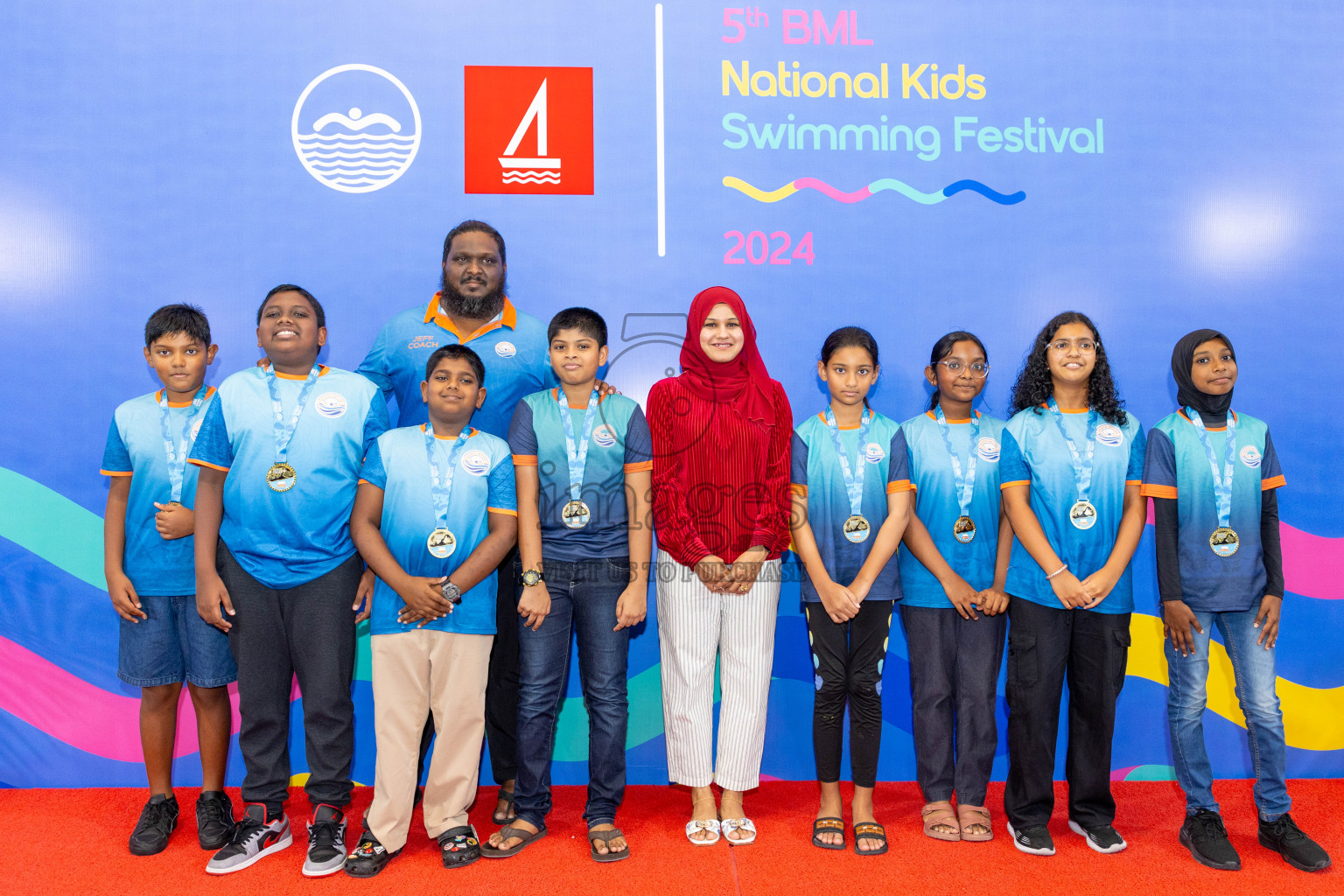 Closing of BML 5th National Swimming Kids Festival 2024 held in Hulhumale', Maldives on Saturday, 23rd November 2024.
Photos: Ismail Thoriq / images.mv