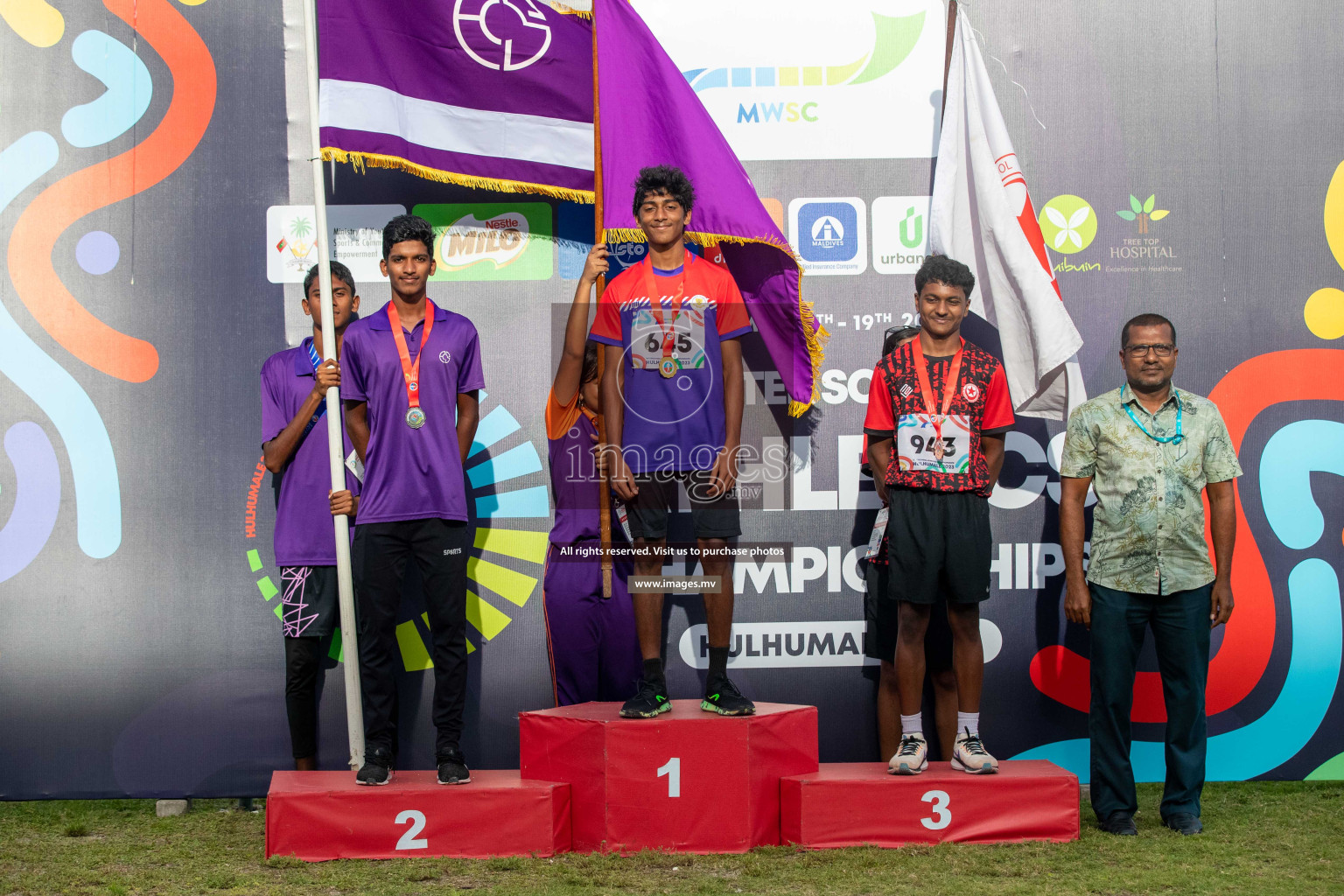 Day three of Inter School Athletics Championship 2023 was held at Hulhumale' Running Track at Hulhumale', Maldives on Tuesday, 16th May 2023. Photos: Nausham Waheed / images.mv