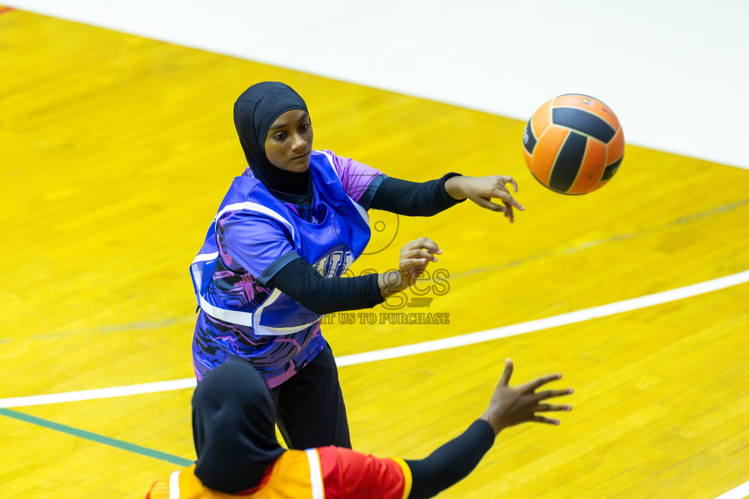 Day 4 of 21st National Netball Tournament was held in Social Canter at Male', Maldives on Saturday, 11th May 2024. Photos: Mohamed Mahfooz Moosa / images.mv