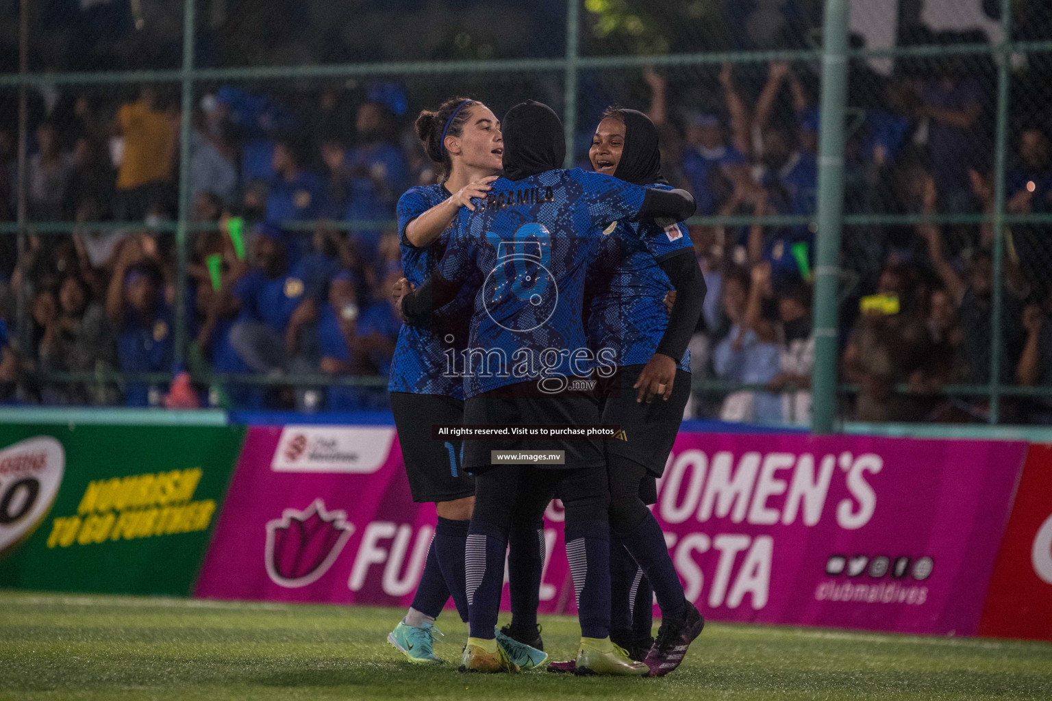 Ports Limited vs WAMCO - in the Finals 18/30 Women's Futsal Fiesta 2021 held in Hulhumale, Maldives on 18 December 2021. Photos by Nausham Waheed & Shuu Abdul Sattar