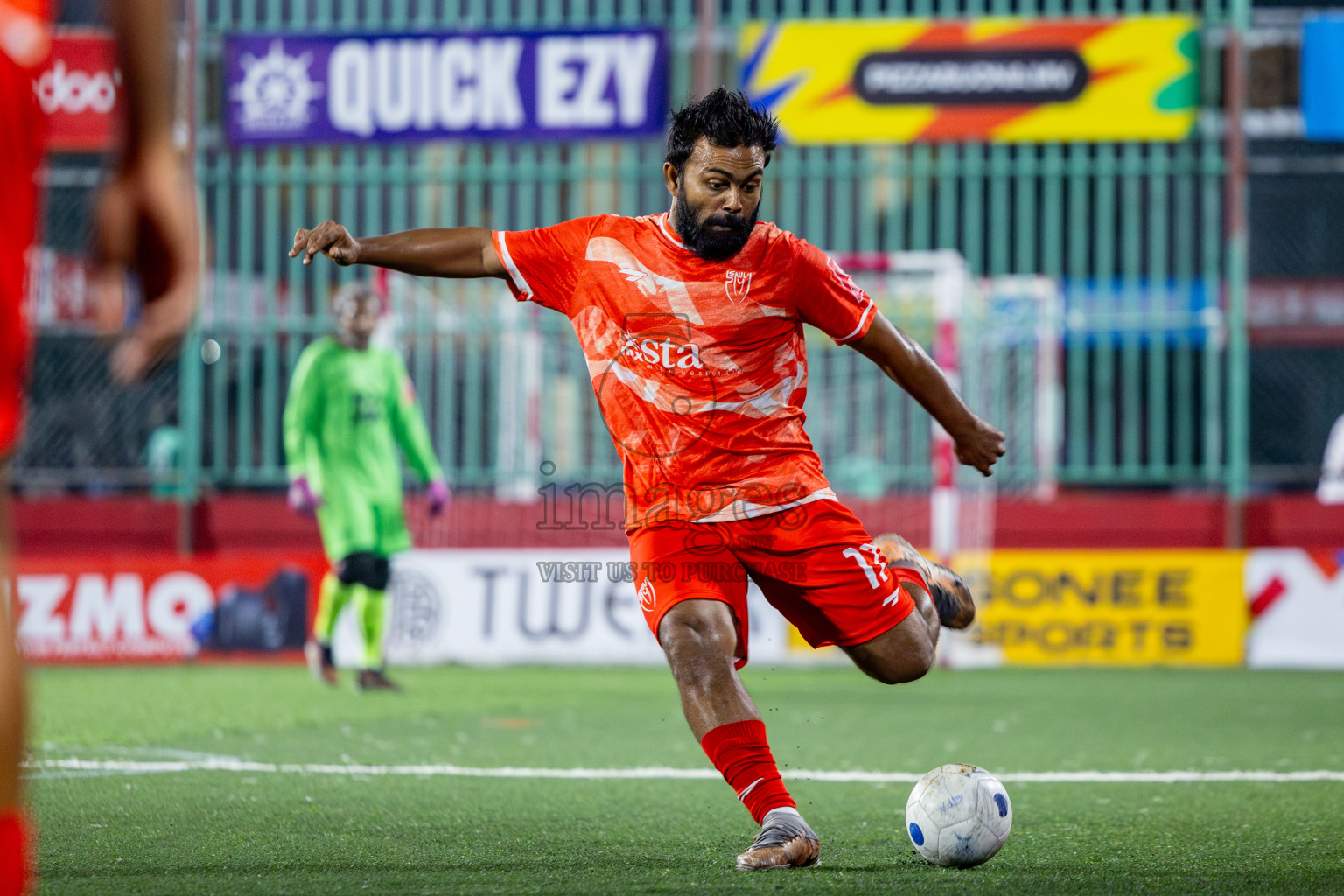 GA Nilandhoo vs GA Kanduhulhudhoo in Day 14 of Golden Futsal Challenge 2025 was held on Saturday, 18th January 2025, in Hulhumale', Maldives. Photos: Nausham Waheed / images.mv