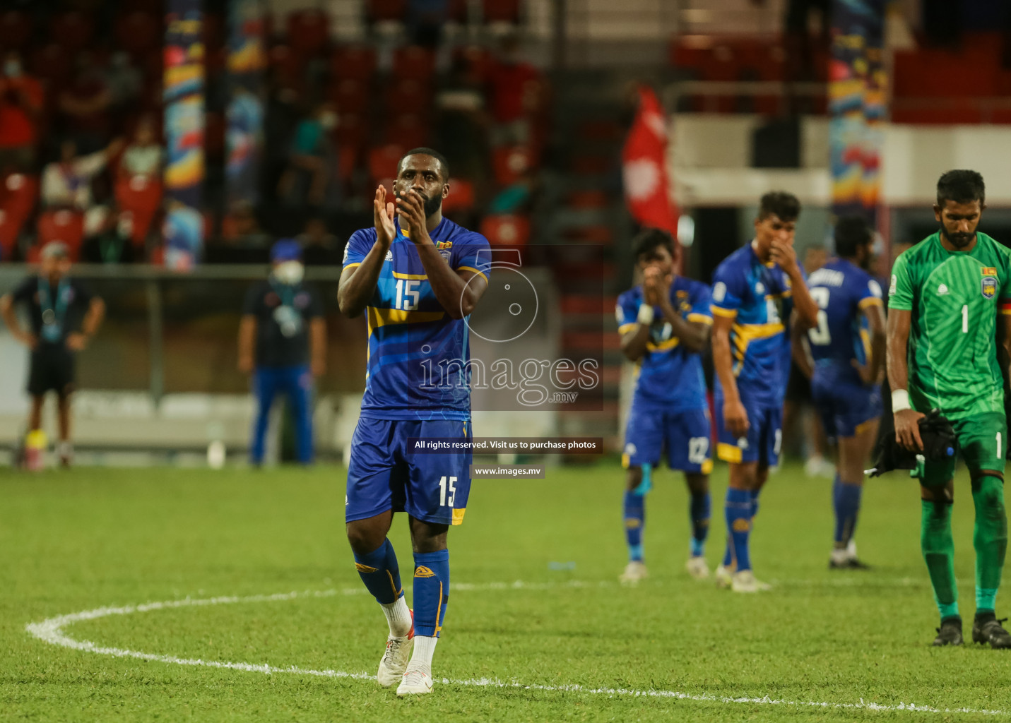 Nepal vs Sri Lanka in SAFF Championship 2021 held on 4th October 2021 in Galolhu National Stadium, Male', Maldives