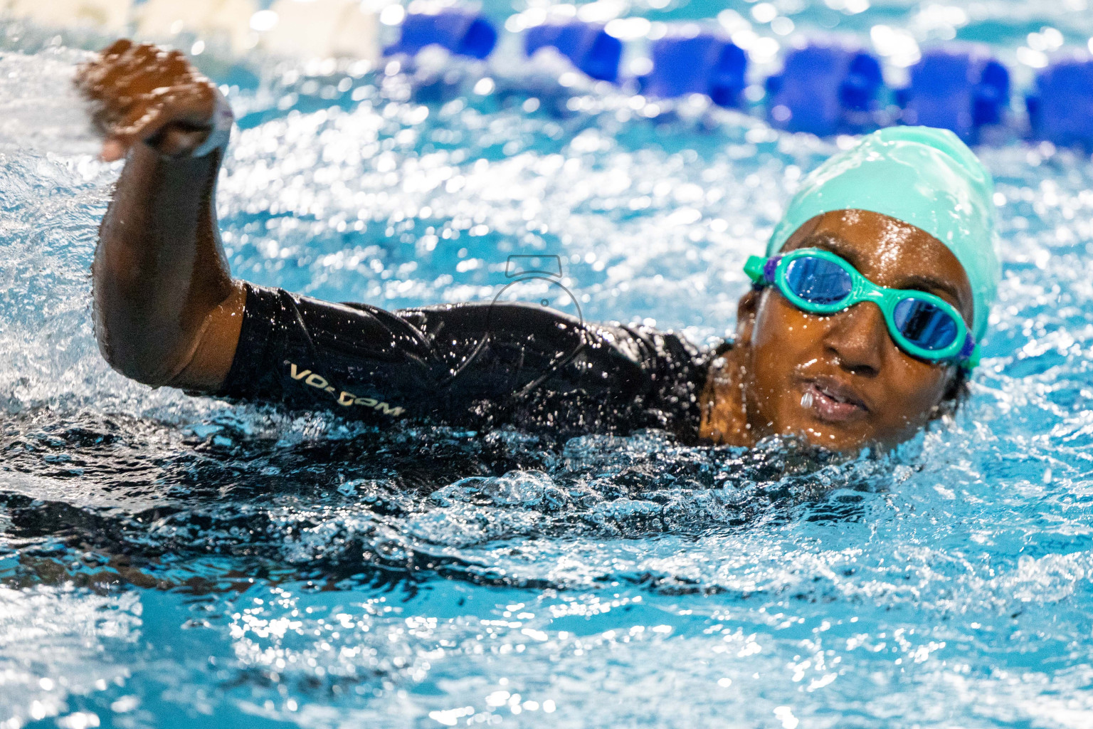 Day 1 of 20th Inter-school Swimming Competition 2024 held in Hulhumale', Maldives on Saturday, 12th October 2024. Photos: Ismail Thoriq / images.mv