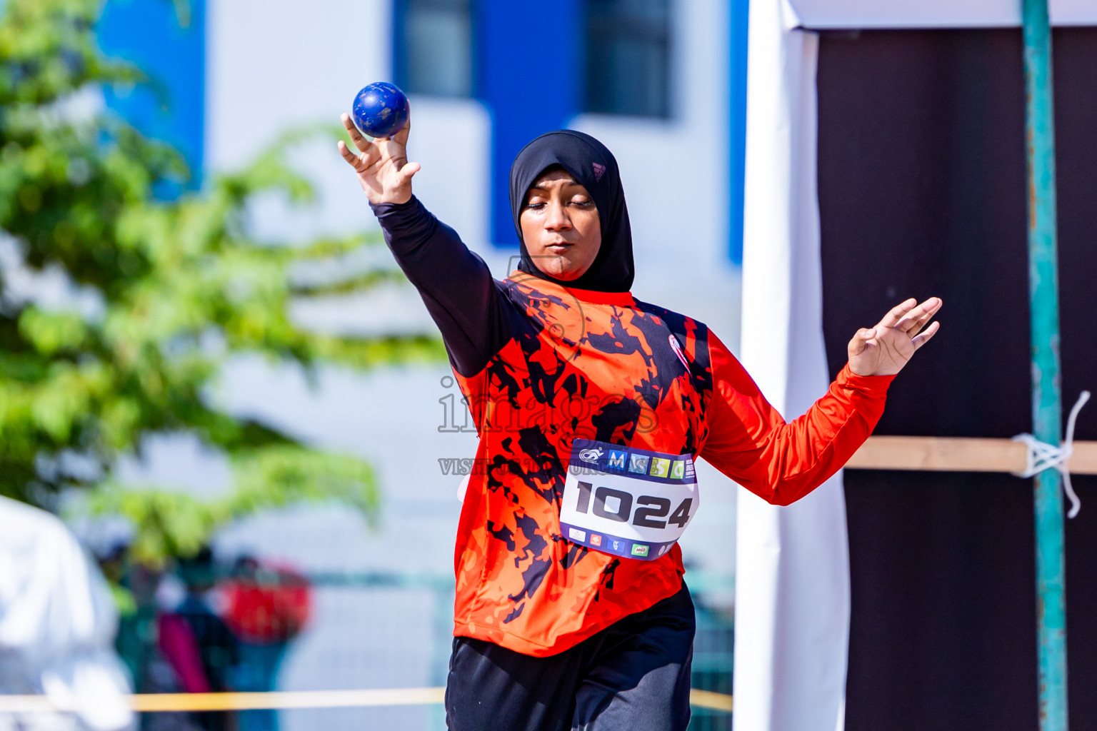 Day 3 of MWSC Interschool Athletics Championships 2024 held in Hulhumale Running Track, Hulhumale, Maldives on Monday, 11th November 2024. Photos by:  Nausham Waheed / Images.mv