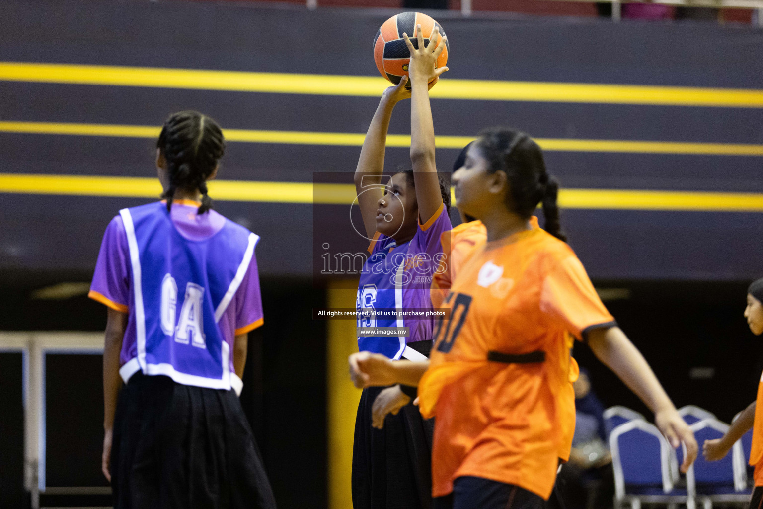 Day 10 of 24th Interschool Netball Tournament 2023 was held in Social Center, Male', Maldives on 5th November 2023. Photos: Nausham Waheed / images.mv