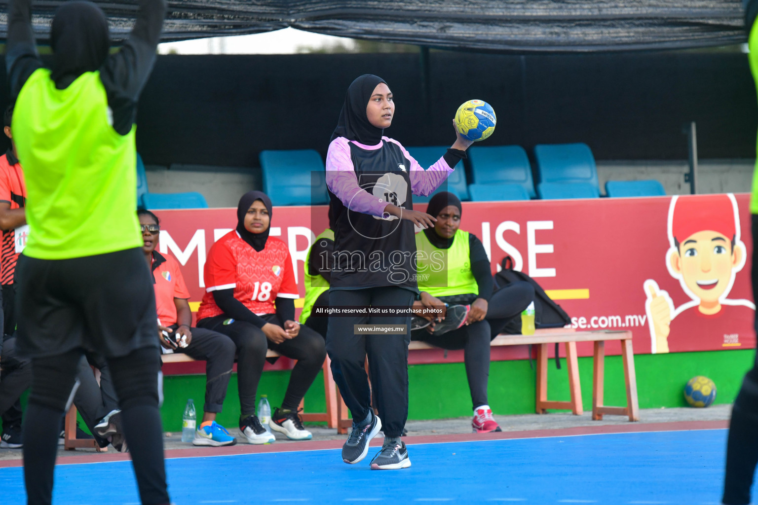 Day 8 of 6th MILO Handball Maldives Championship 2023, held in Handball ground, Male', Maldives on 27th May 2023 Photos: Nausham Waheed/ Images.mv