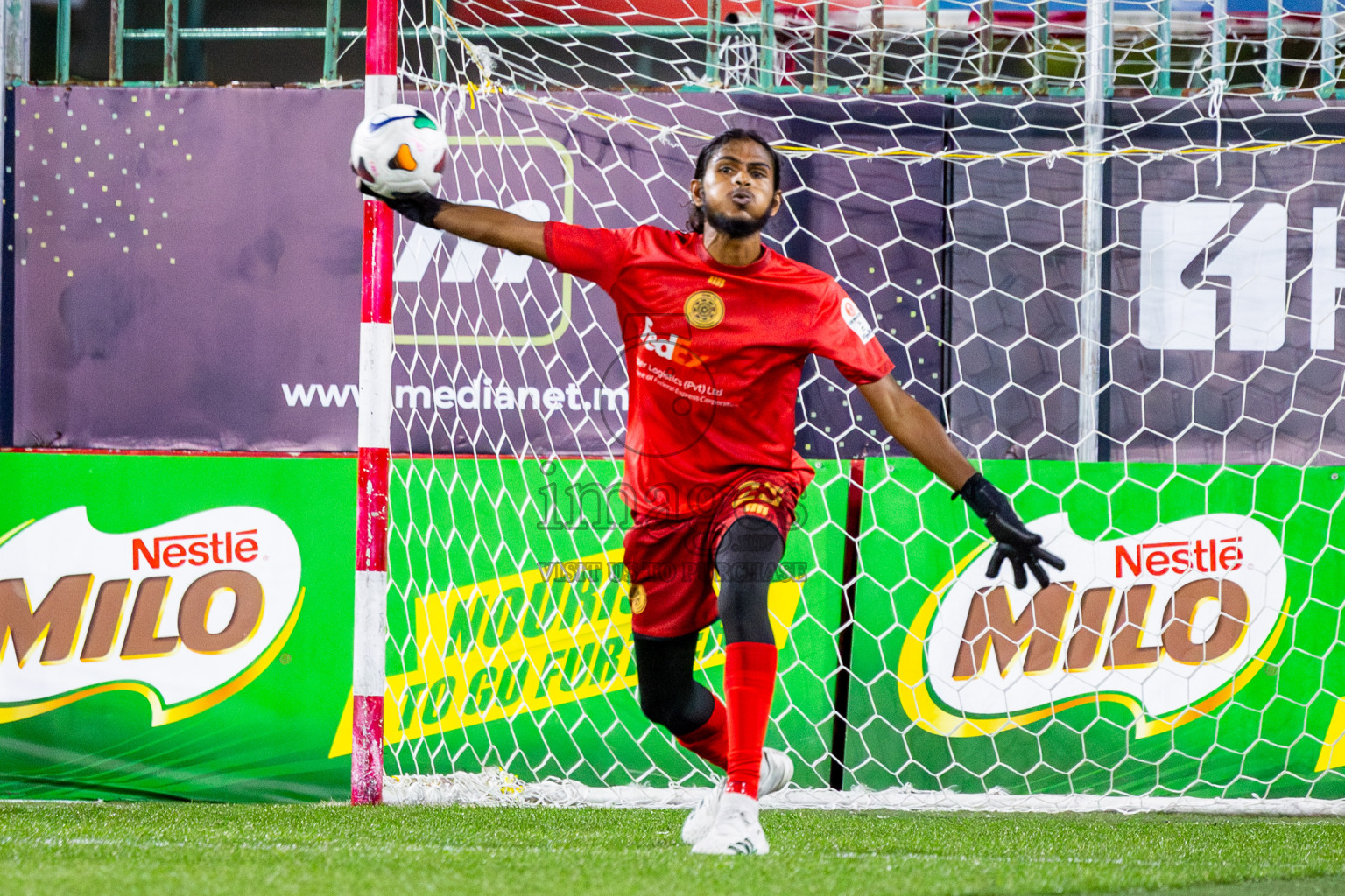 RRC vs Club TTS in Round of 16 of Club Maldives Cup 2024 held in Rehendi Futsal Ground, Hulhumale', Maldives on Tuesday, 8th October 2024. Photos: Nausham Waheed / images.mv