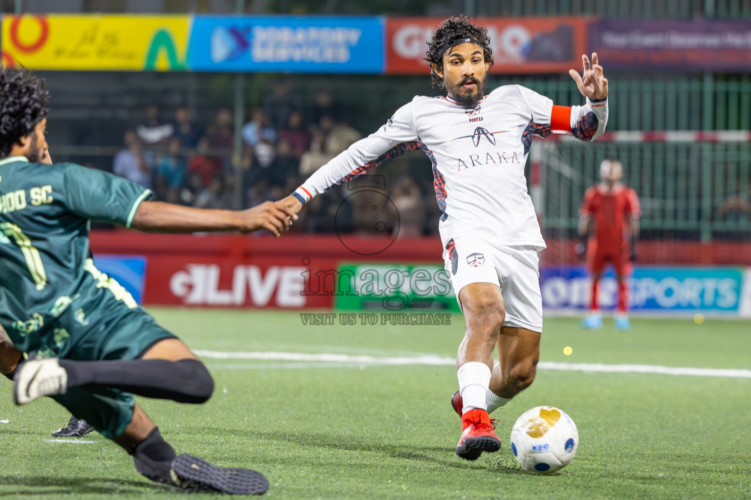 Sh Milandhoo vs R Inguraidhoo in Zone Round on Day 27 of Golden Futsal Challenge 2025 was held on Friday , 31st January 2025, in Hulhumale', Maldives. Photos: Ismail Thoriq / images.mv