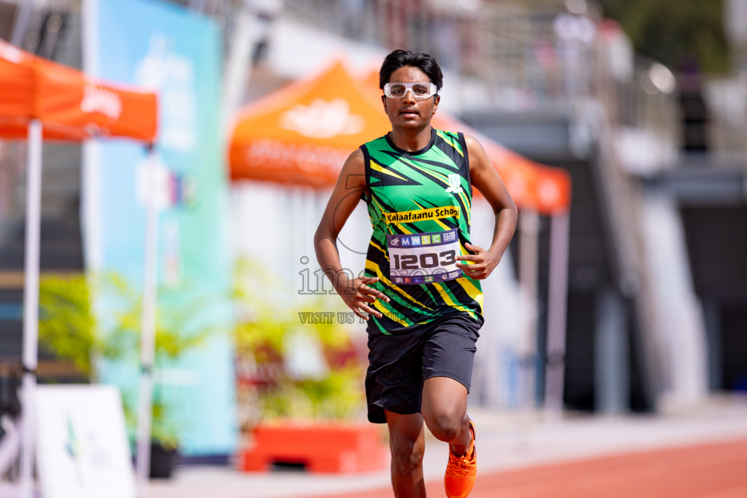 Day 3 of MWSC Interschool Athletics Championships 2024 held in Hulhumale Running Track, Hulhumale, Maldives on Monday, 11th November 2024. 
Photos by: Hassan Simah / Images.mv