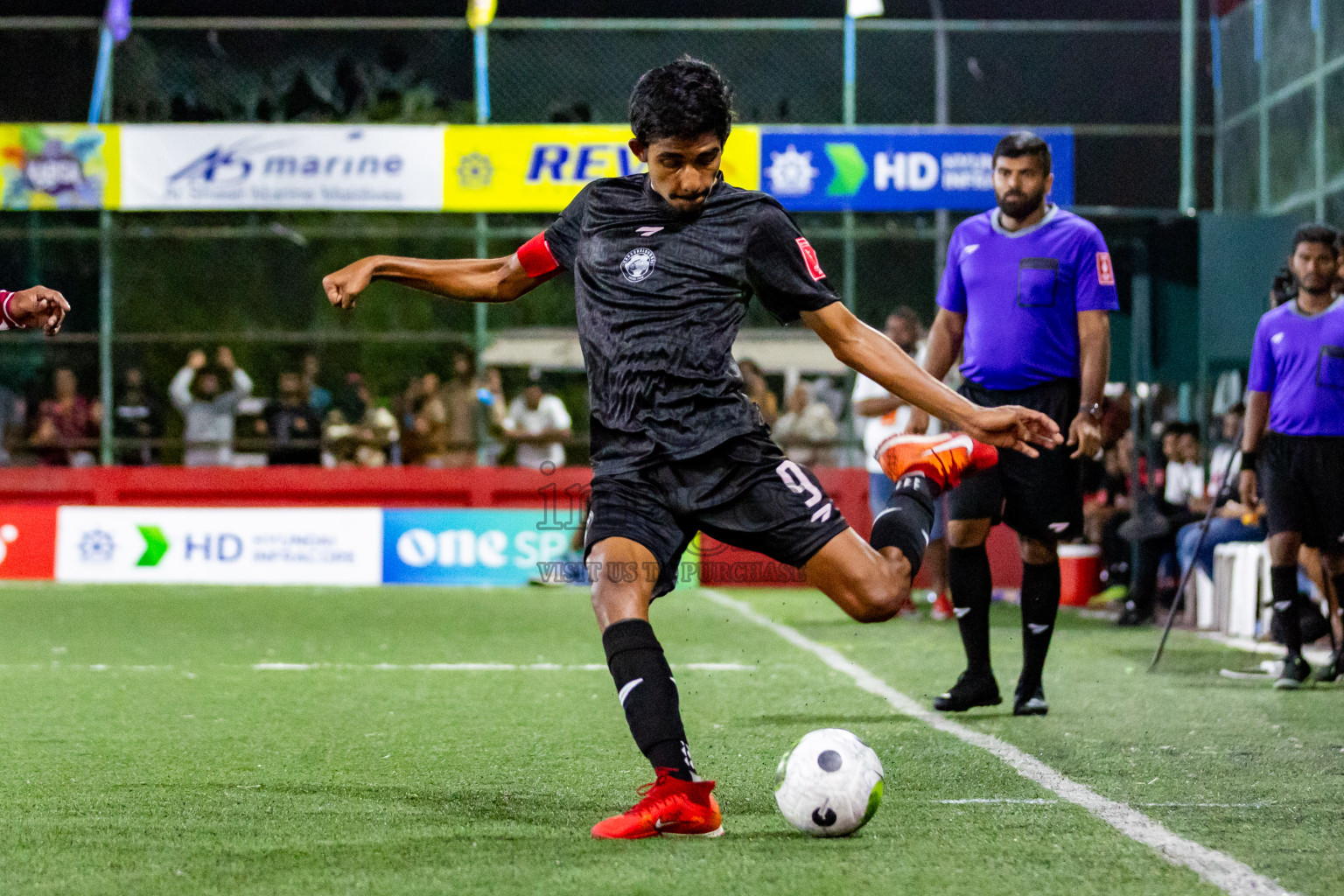GA Nilandhoo vs GA Kanduhulhudhoo in Day 24 of Golden Futsal Challenge 2024 was held on Wednesday  , 7th February 2024 in Hulhumale', Maldives Photos: Nausham Waheed / images.mv