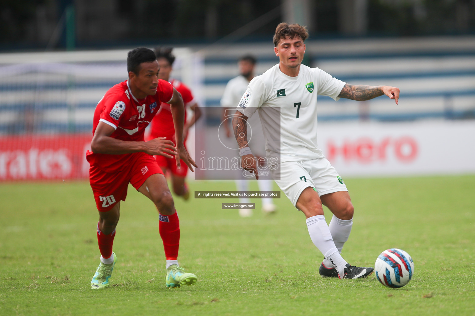 Nepal vs Pakistan in SAFF Championship 2023 held in Sree Kanteerava Stadium, Bengaluru, India, on Tuesday, 27th June 2023. Photos: Nausham Waheed, Hassan Simah / images.mv