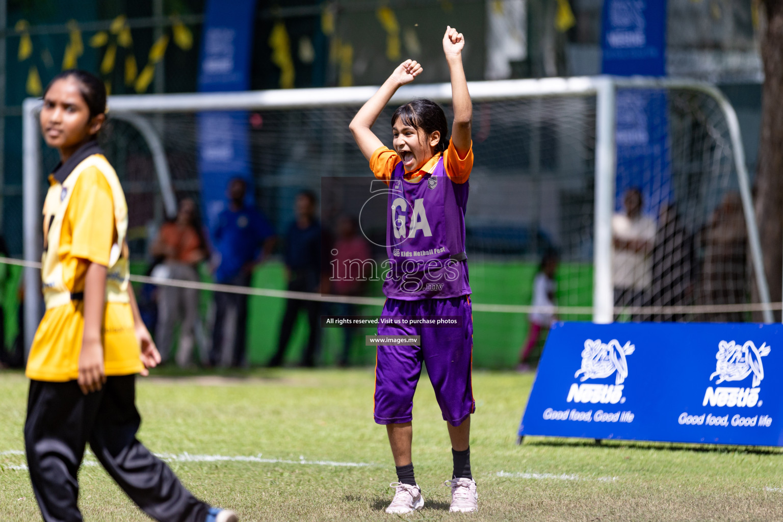 Day 1 of Nestle' Kids Netball Fiesta 2023 held in Henveyru Stadium, Male', Maldives on Thursday, 30th November 2023. Photos by Nausham Waheed / Images.mv