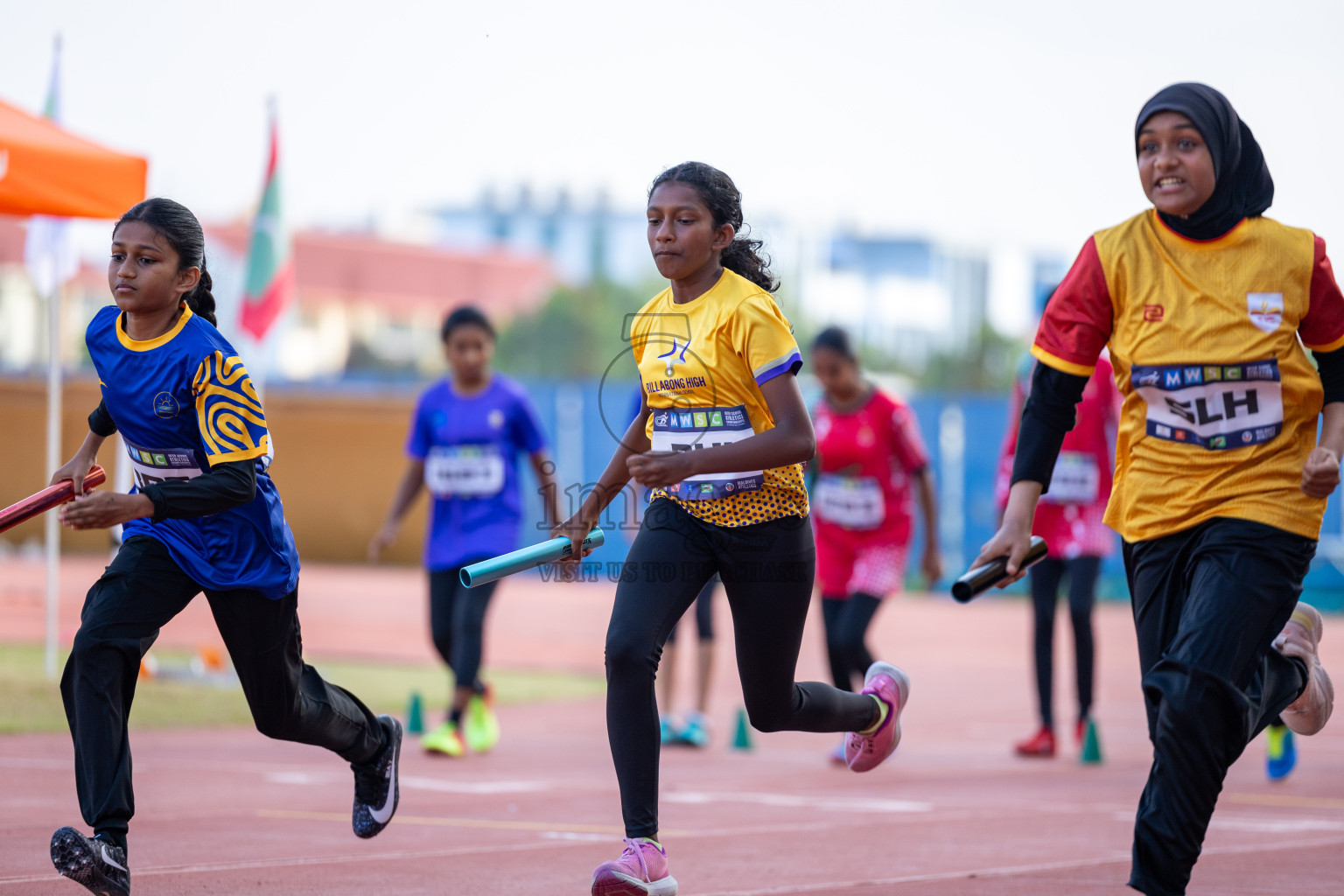 Day 5 of MWSC Interschool Athletics Championships 2024 held in Hulhumale Running Track, Hulhumale, Maldives on Wednesday, 13th November 2024. Photos by: Ismail Thoriq / Images.mv