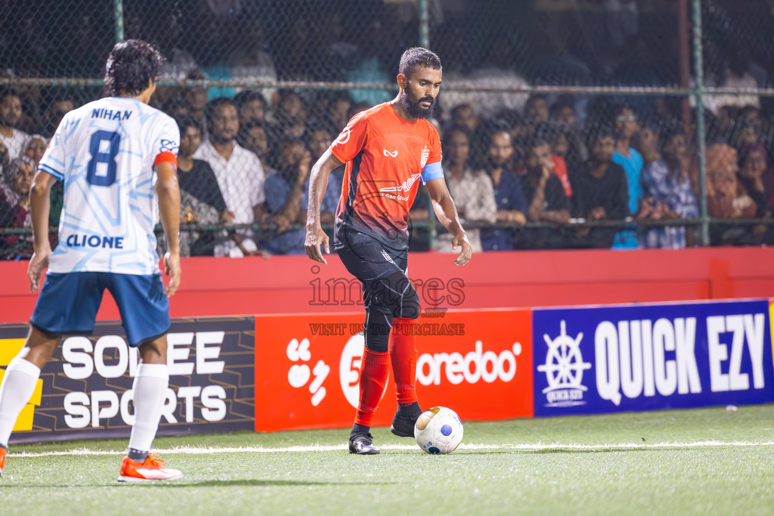 L Gan vs L Maabaidhoo in Day 14 of Golden Futsal Challenge 2025 was held on Saturday, 18th January 2025, in Hulhumale', Maldives. Photos: Ismail Thoriq / images.mv
